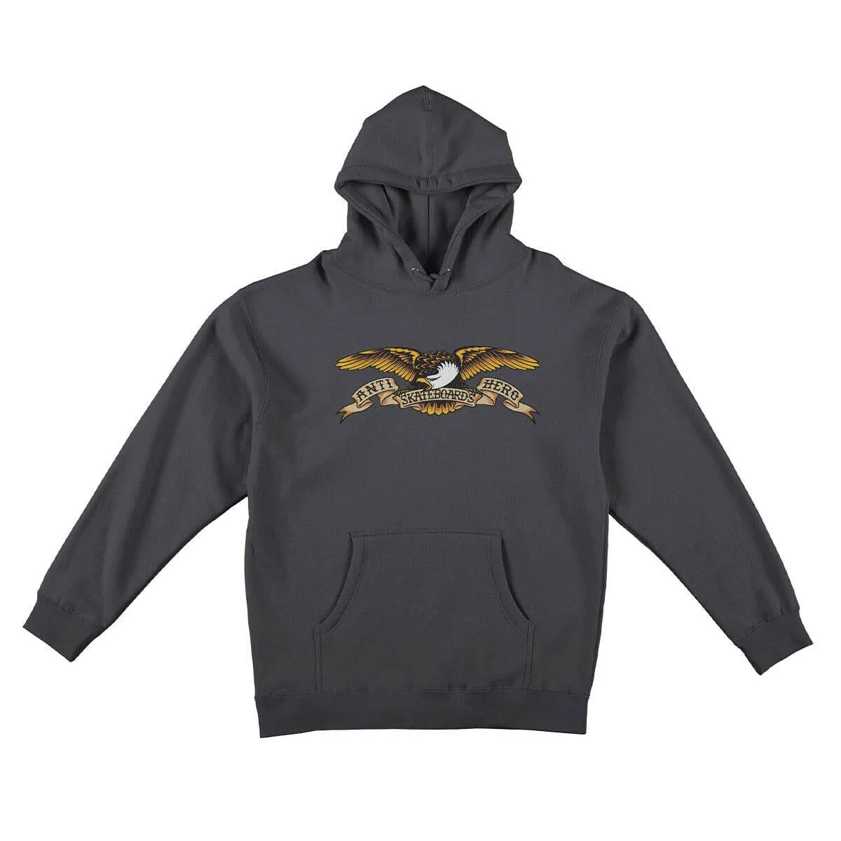 fleece material Hooded Design Anti Hero - Eagle Hoodie Charcoal