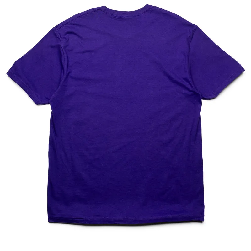 Fucking Awesome 2025 Stamp Logo Tee - Purple hot air balloon event High Demand