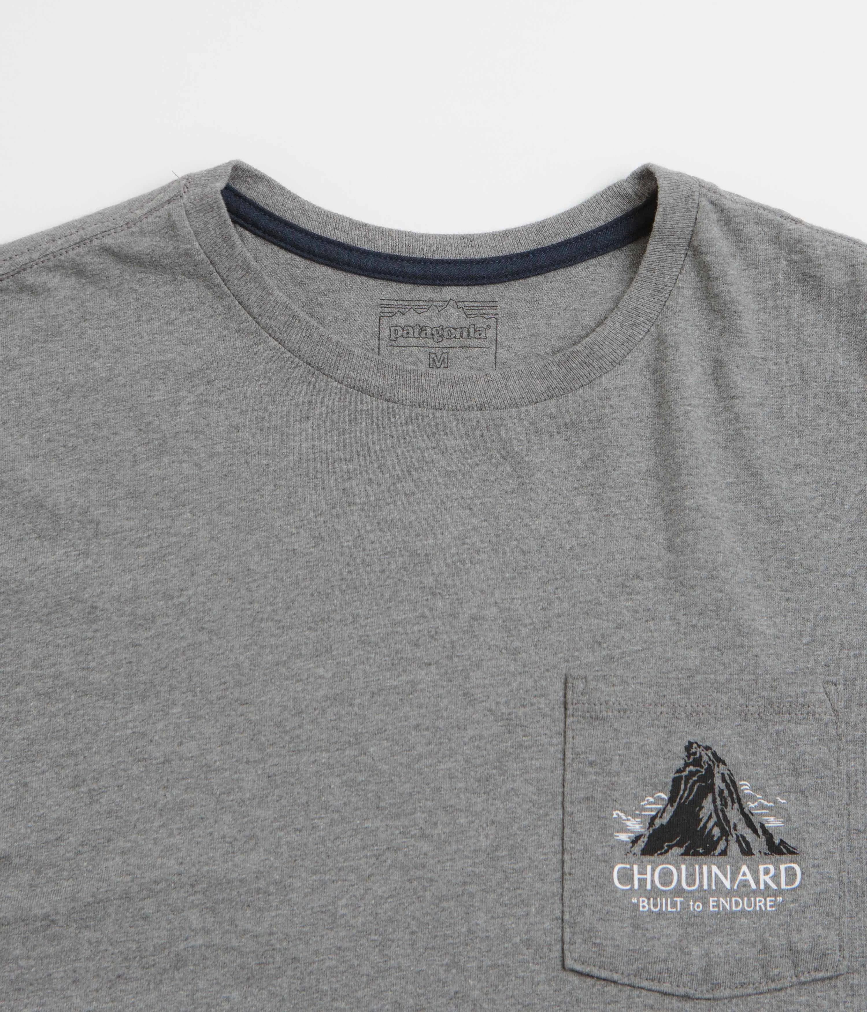 Patagonia Chouinard Crest Pocket Responsibili-Tee T-Shirt - Gravel Heather Party