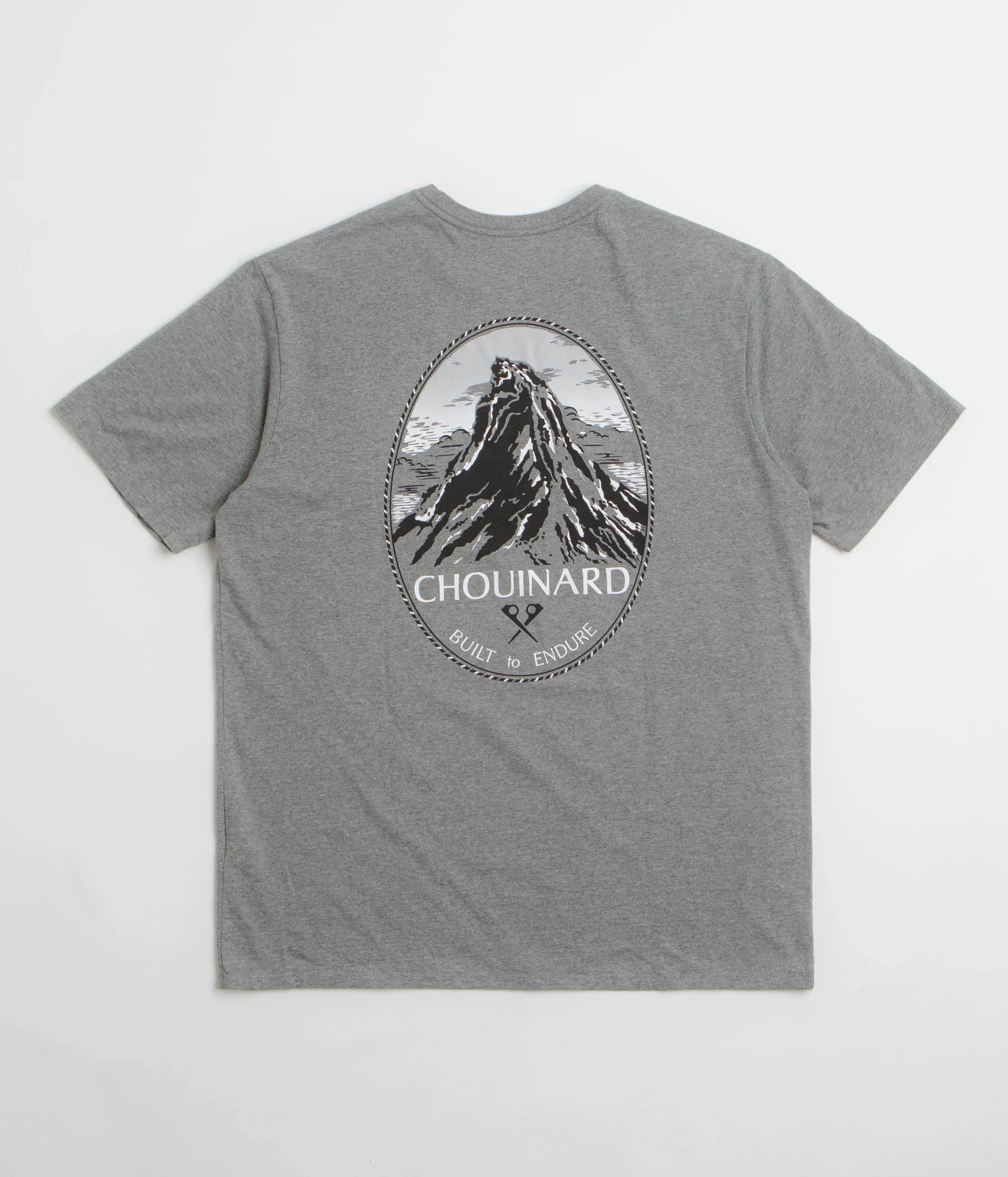 school event Patagonia Chouinard Crest Pocket Responsibili-Tee T-Shirt - Gravel Heather