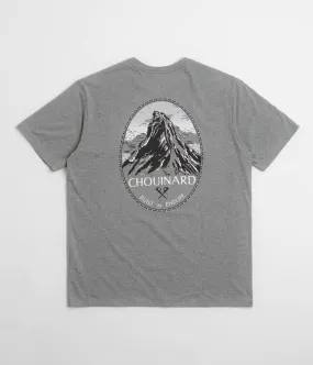 school event Patagonia Chouinard Crest Pocket Responsibili-Tee T-Shirt - Gravel Heather
