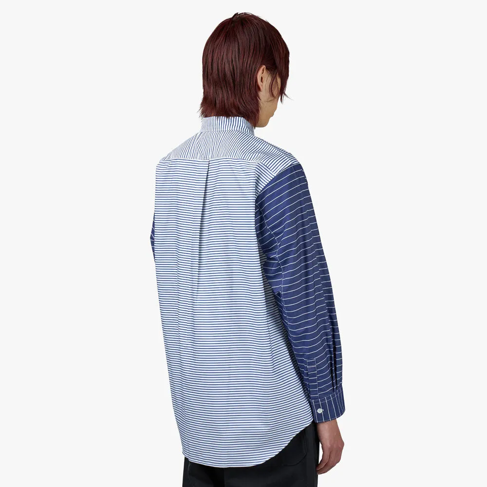 COMME des GAR?ONS SHIRT Yarn Dyed Stripe Poplin Shirt / Stripe 1 Anti Odor Treatment Striped Pattern