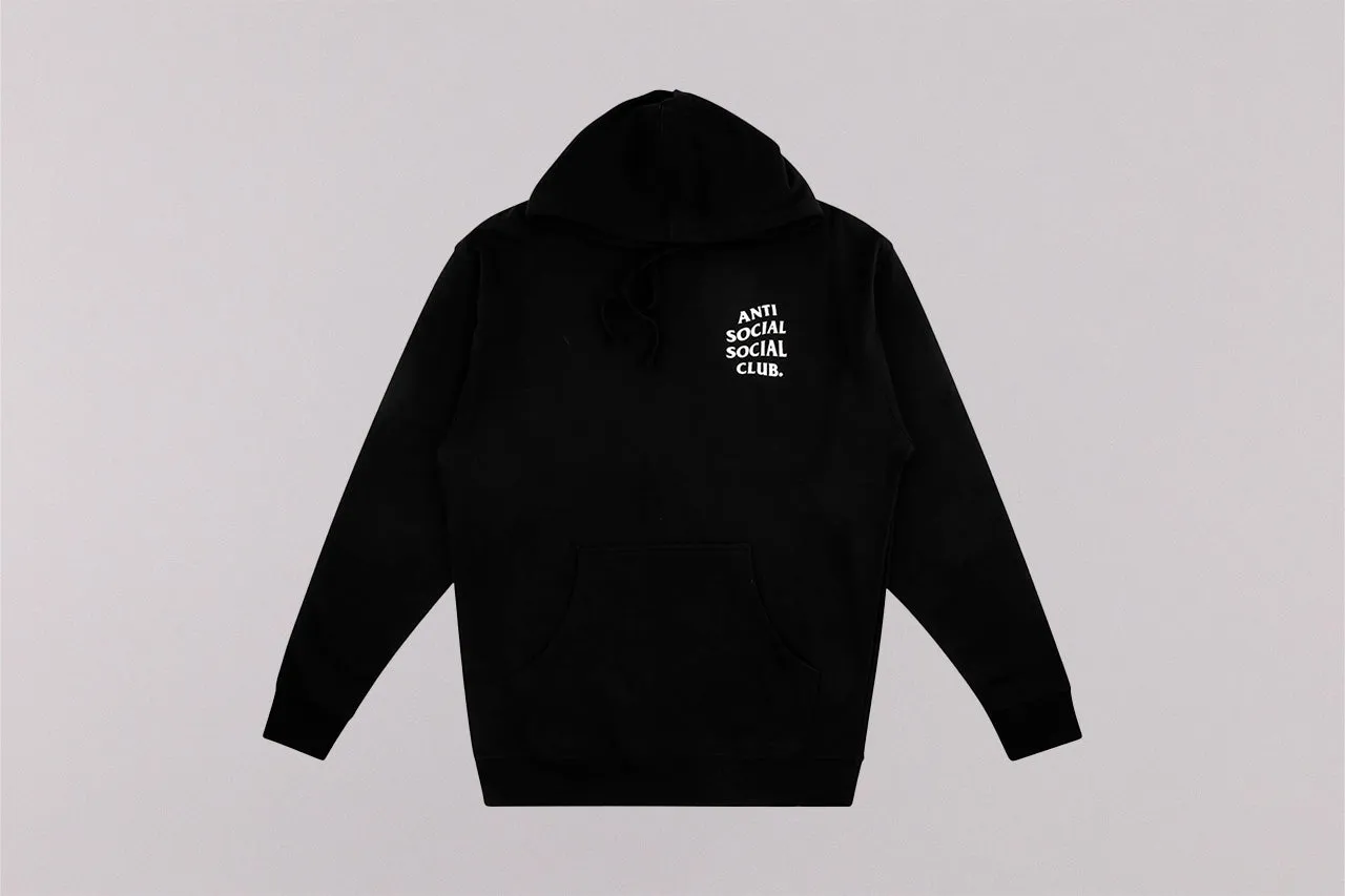 Grid Texture Fabric Wrinkle Resistant Finish Anti Social Social Club Kkotch Hoodie 'Black'