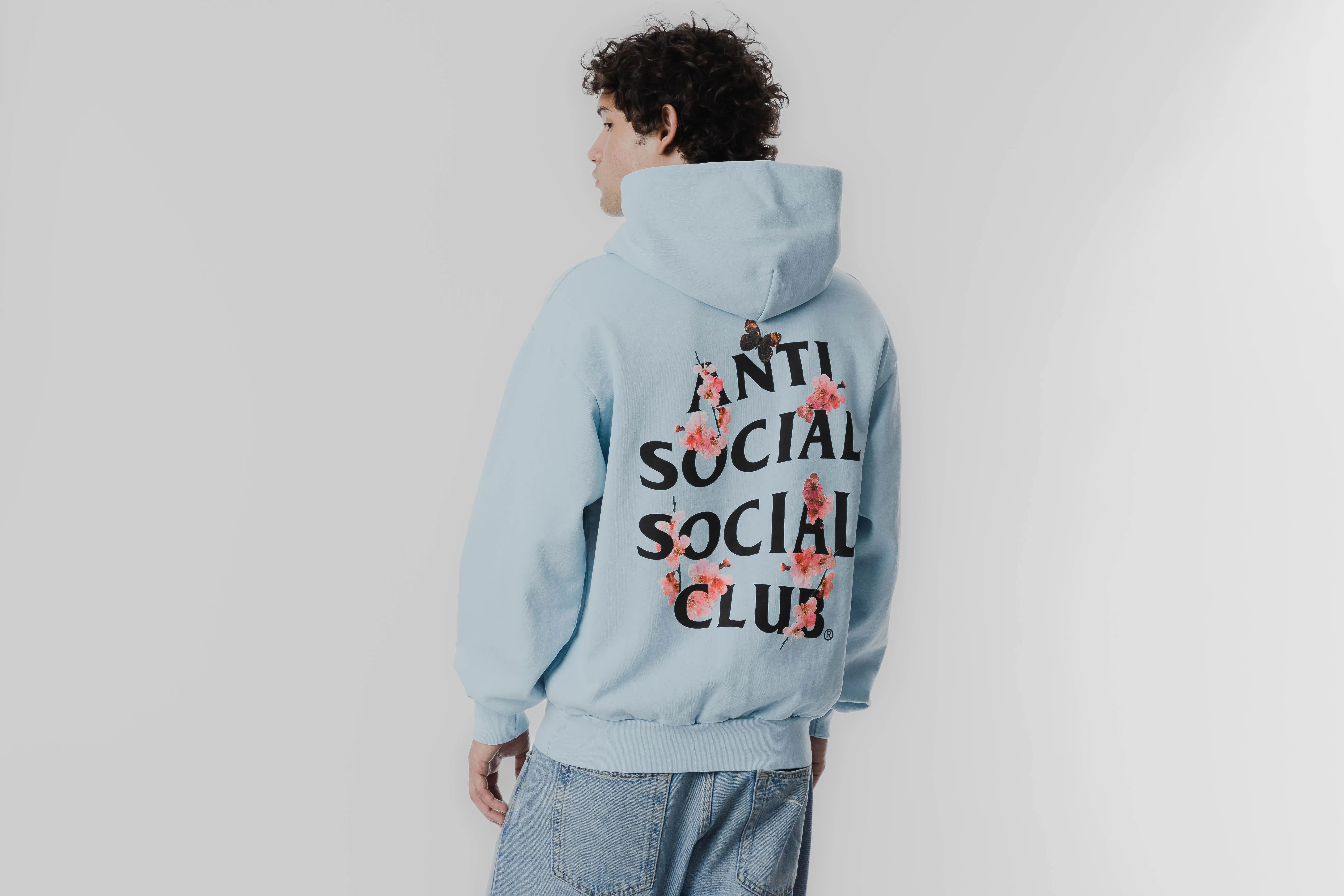 Anti Social Social Club Kkotch Hoodie 'Baby Blue' Anti Static Treatment Breathable Underarm Gussets