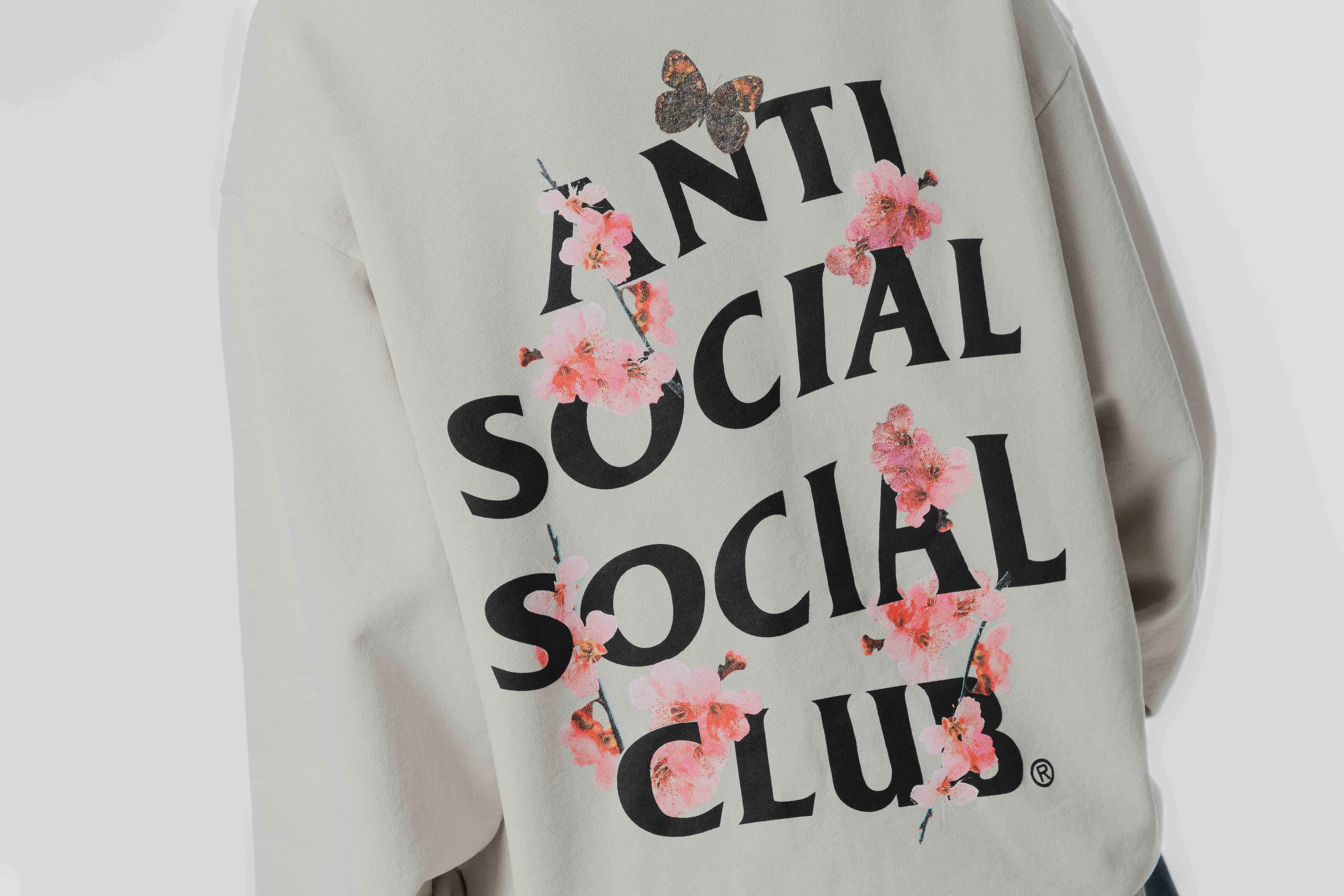 Anti Social Social Club Kkotch Hoodie 'Heather Grey' Modular Pocket Layout
