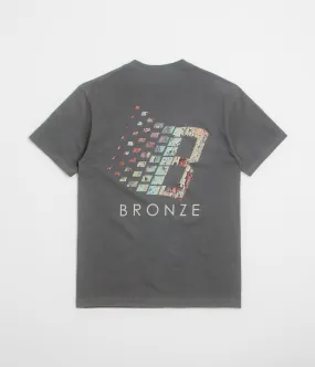 Ruffled edges vintage charm Bronze 56K Rust Logo T-Shirt - Black