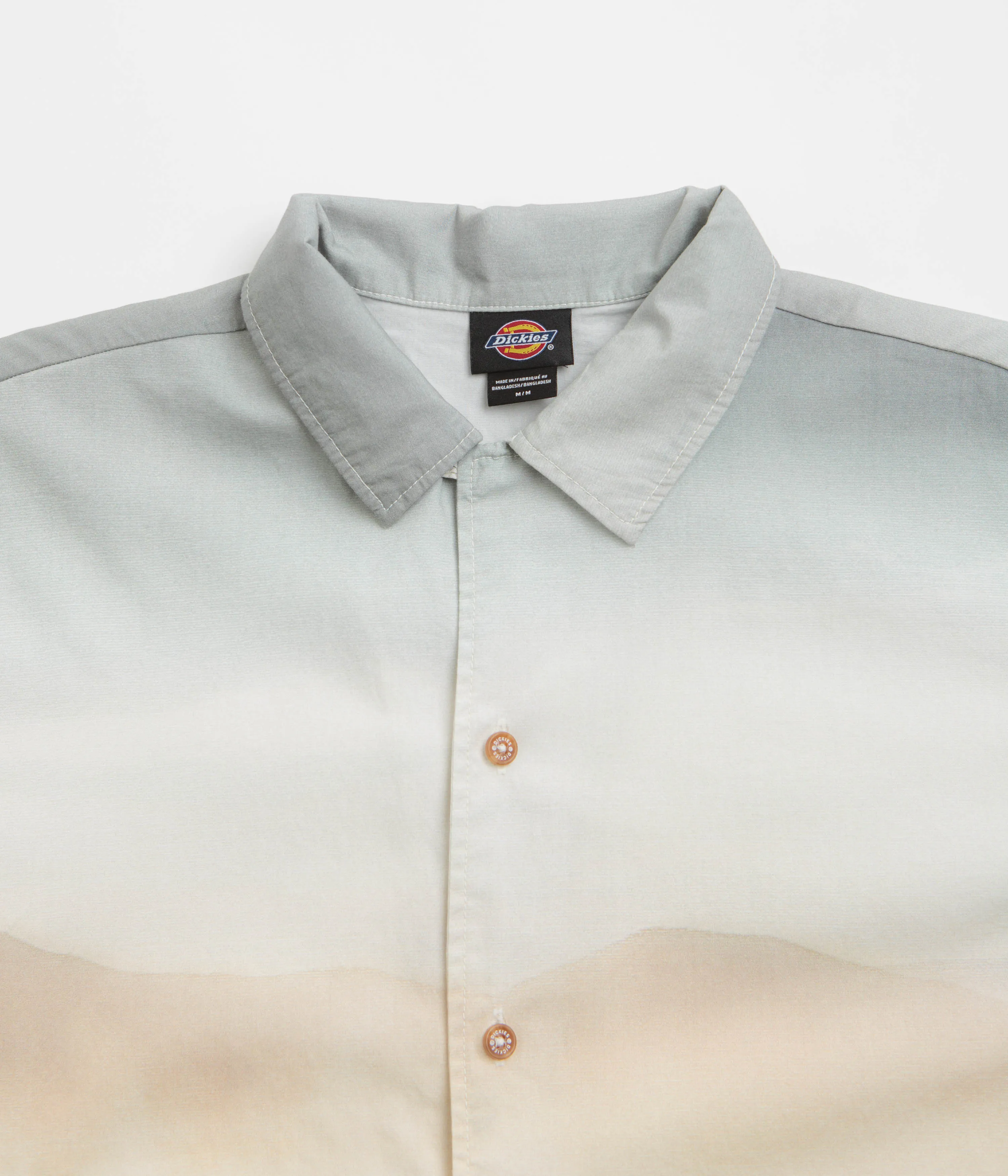 Dickies Running Wild Short Sleeve Shirt - Oak Buff Rooftop Bar Modern Fashion