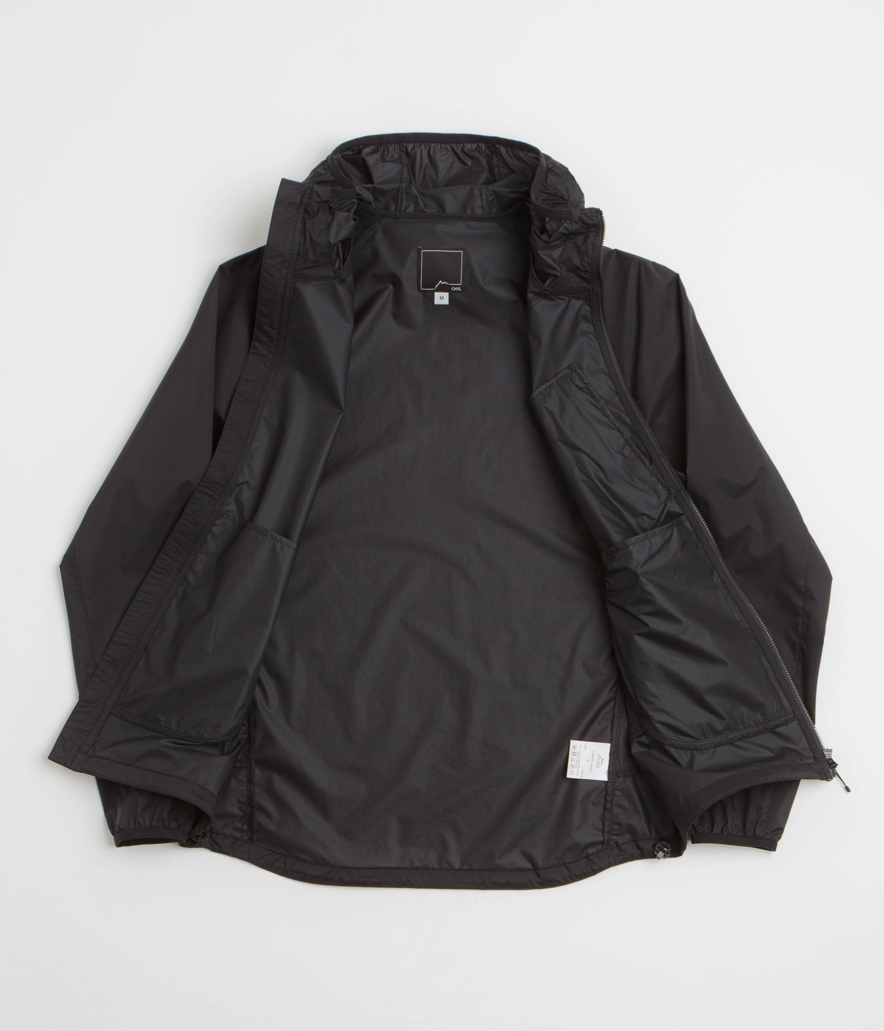 train journey Double Layered Edges Cayl Light EQ Jacket - Black