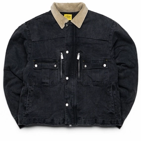 Passport suitable for cultural festivals Diet Starts Monday Hopkins Work Jacket - Vintage Black