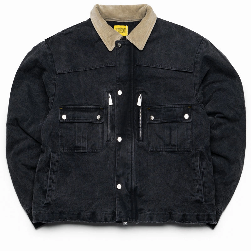 Passport suitable for cultural festivals Diet Starts Monday Hopkins Work Jacket - Vintage Black