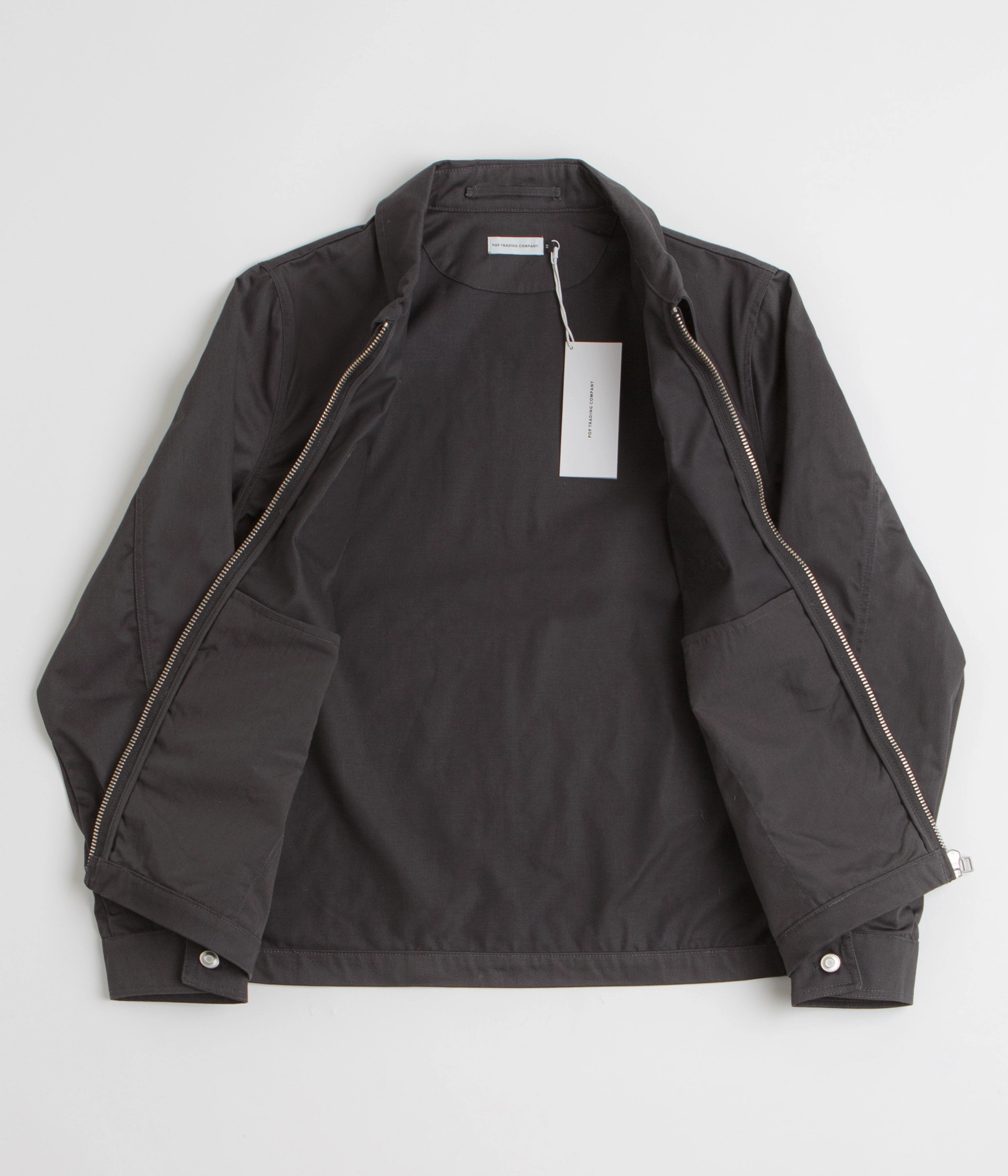 Slim Silhouette Pop Trading Company Worker Jacket - Anthracite