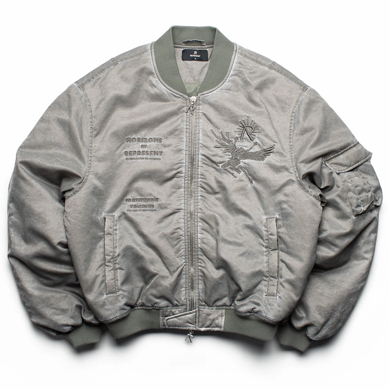 Represent Icarus Flight Bomber - Khaki/Grey suitable for casual gatherings Adaptive Fit