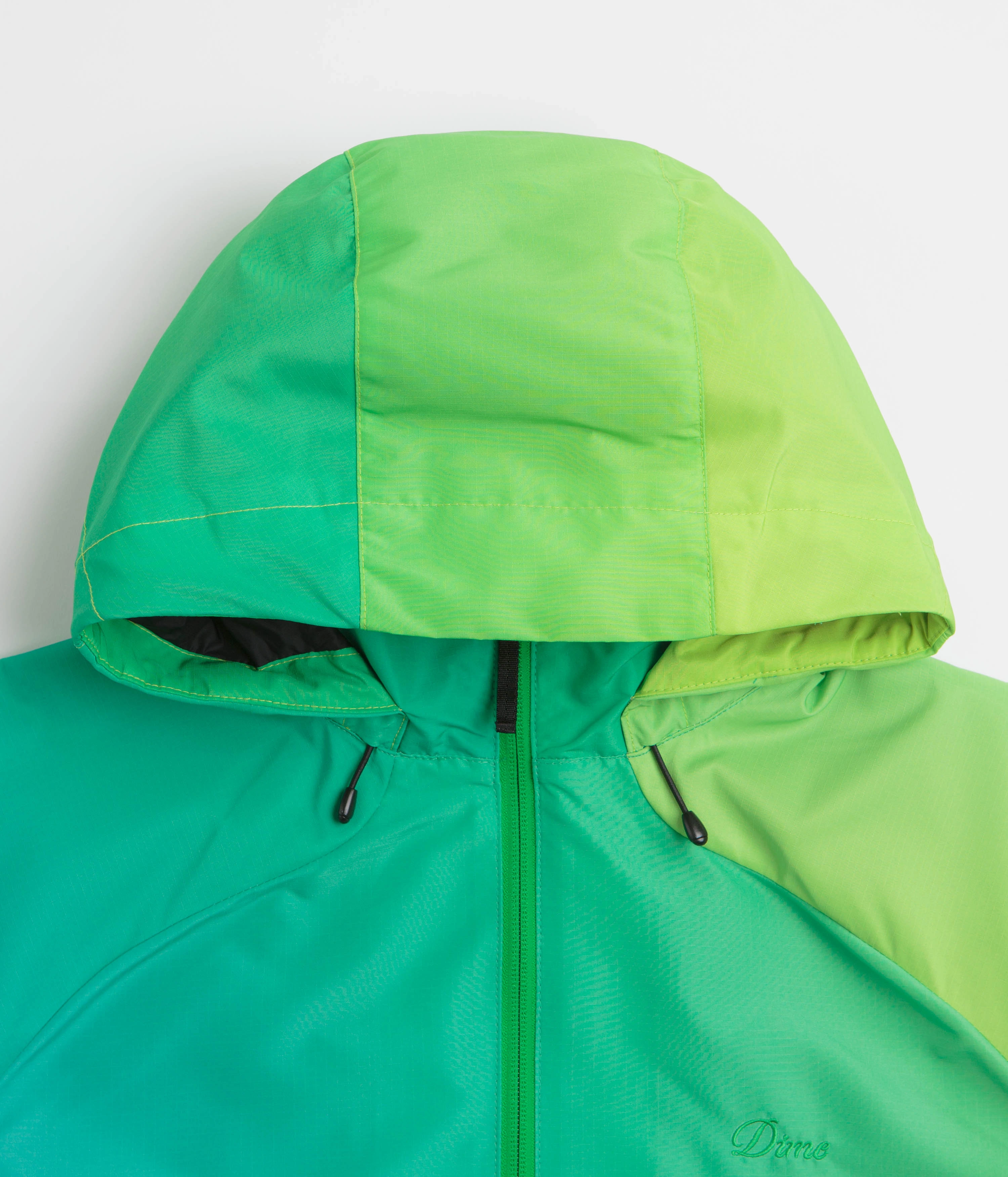 Dime Gradient Windbreaker Jacket - Green Anti-pill