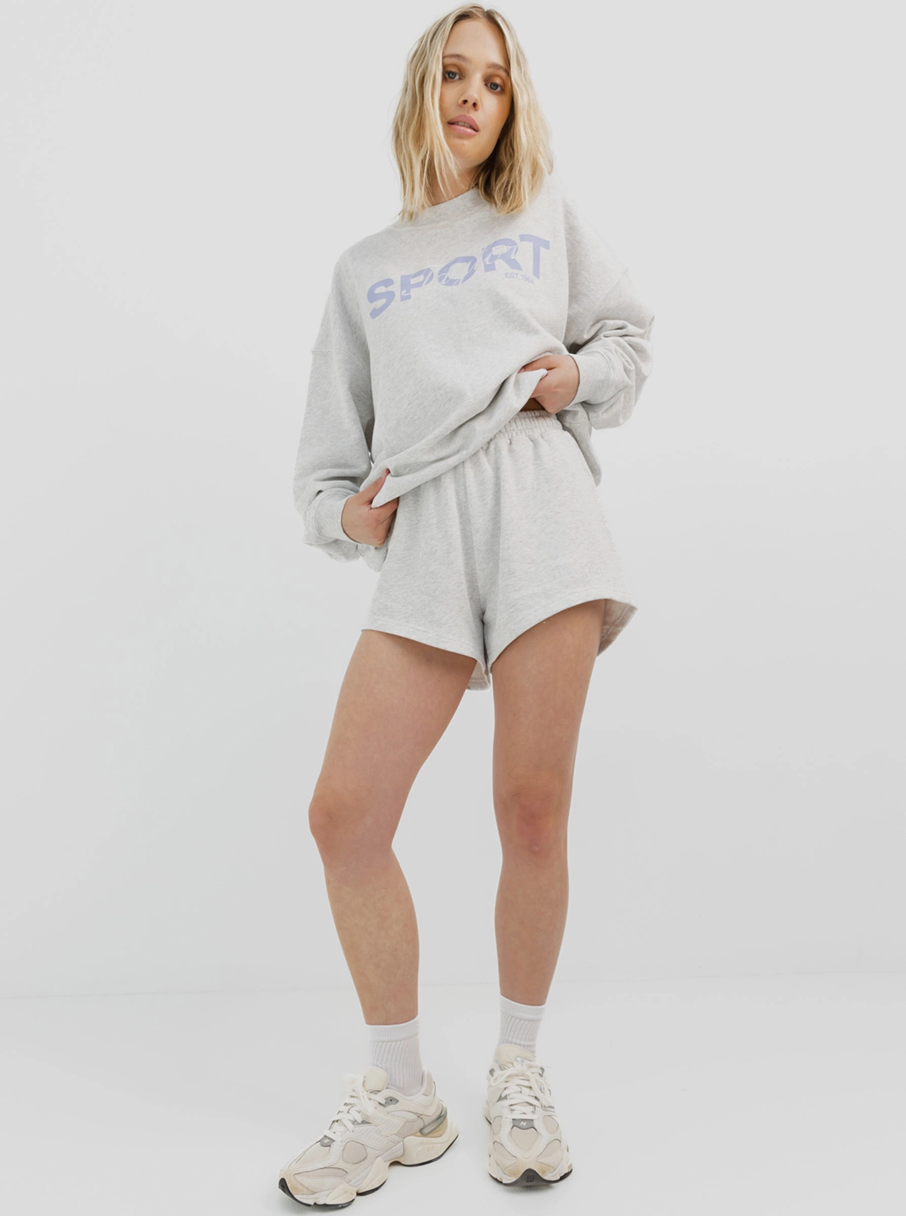 Summer Short in Snow Marle Reflective Safety Details