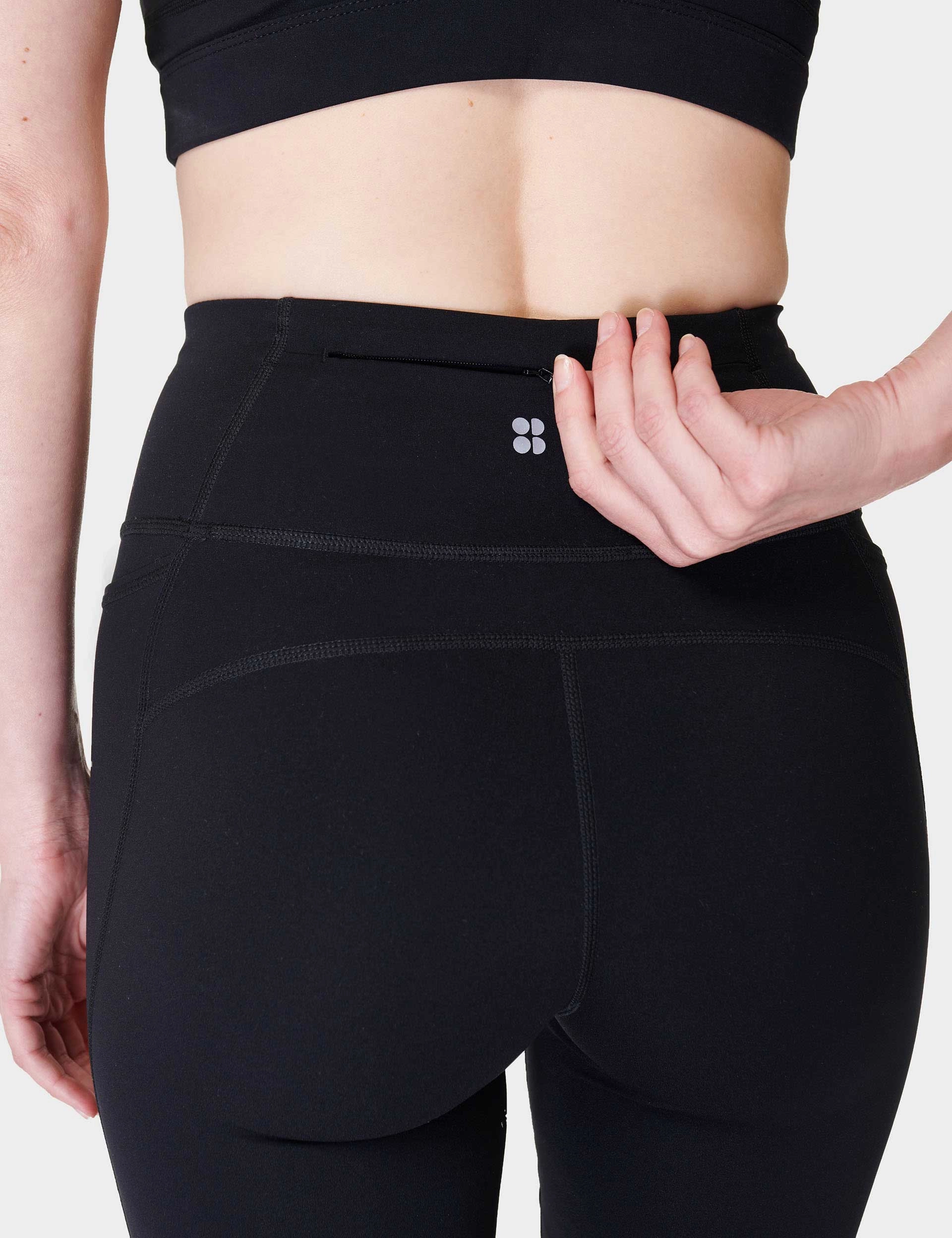 Power 32 Workout Boot Cut Trouser - Black Multi PocketDesign