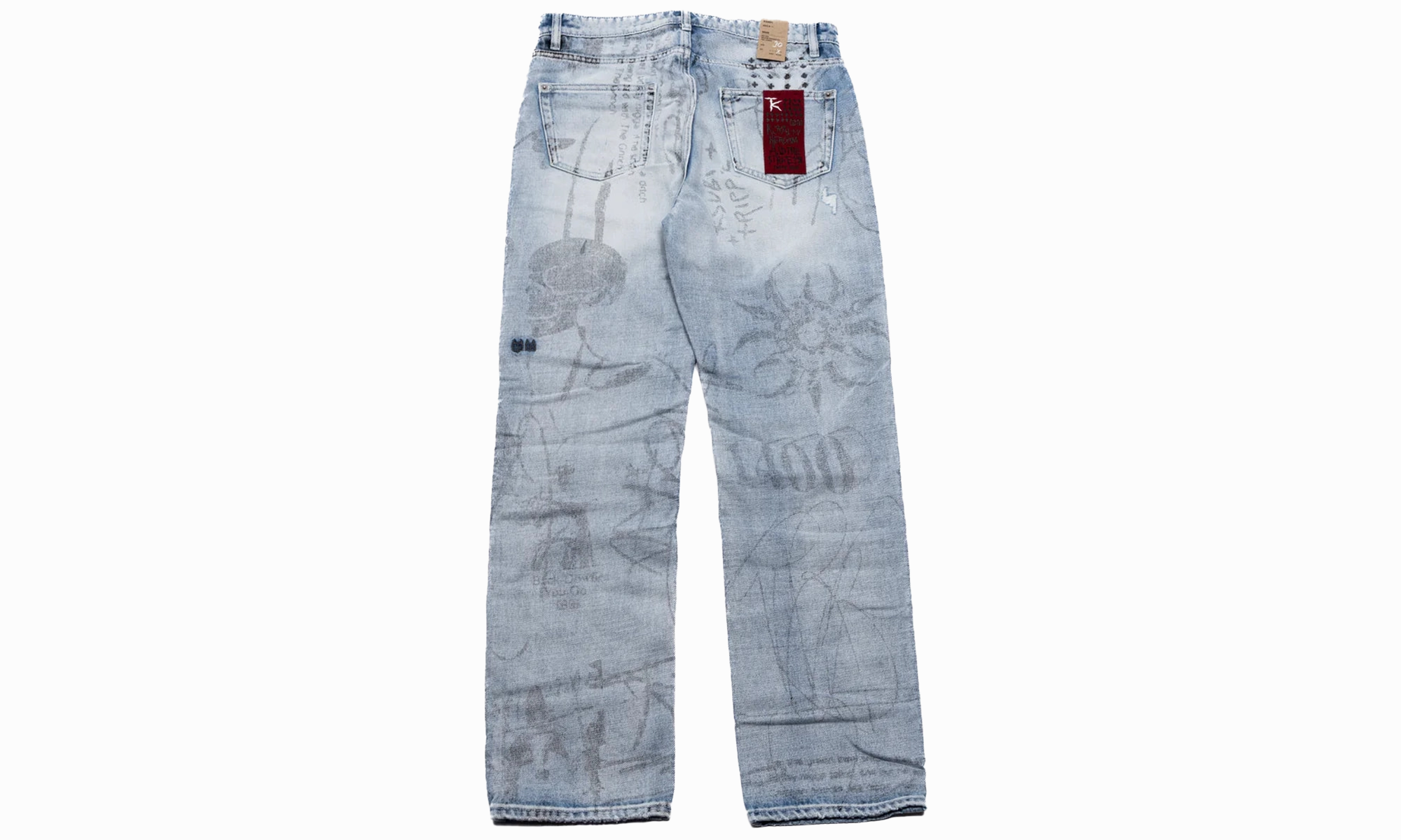 Road Trip Affordable Anti K Devils Jeans "Light Blue"