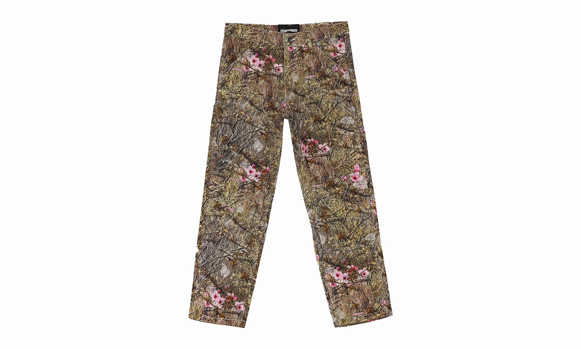 Smooth zipper closure WORK STRAIGHT-FIT JEANS "Camo Real Tree"