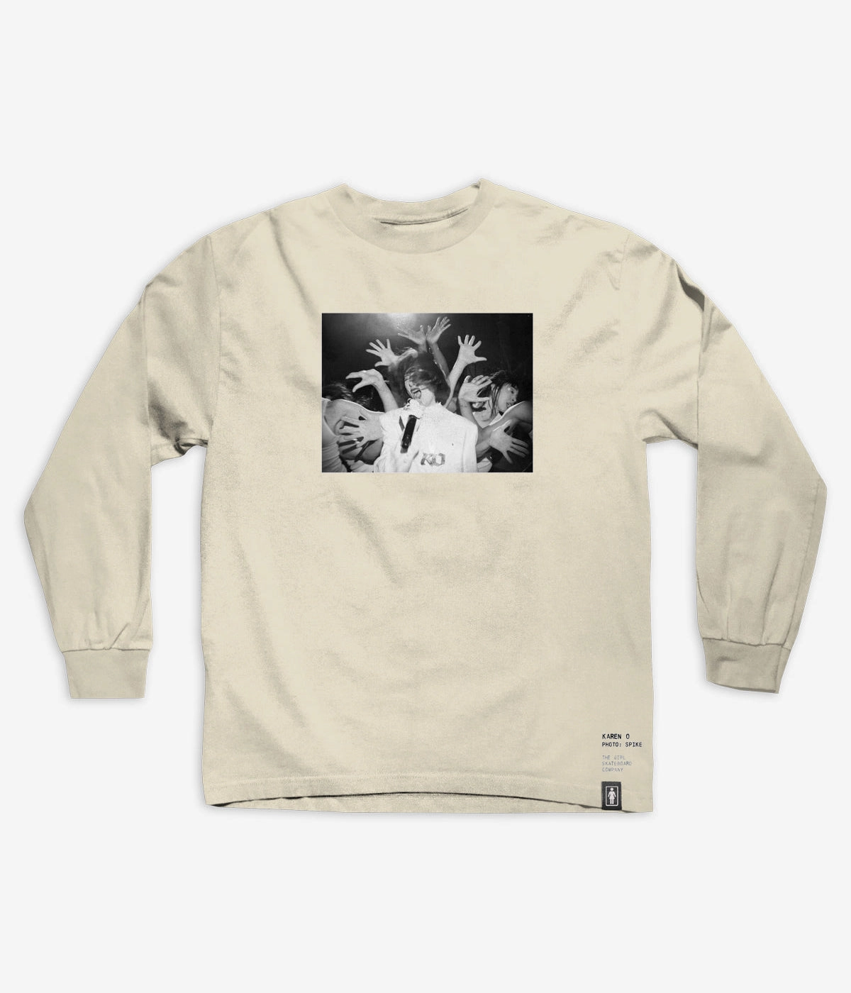Ethical production Breathable mesh Girl Spike Jonze Photo V2 Karen O Longsleeve T-Shirt