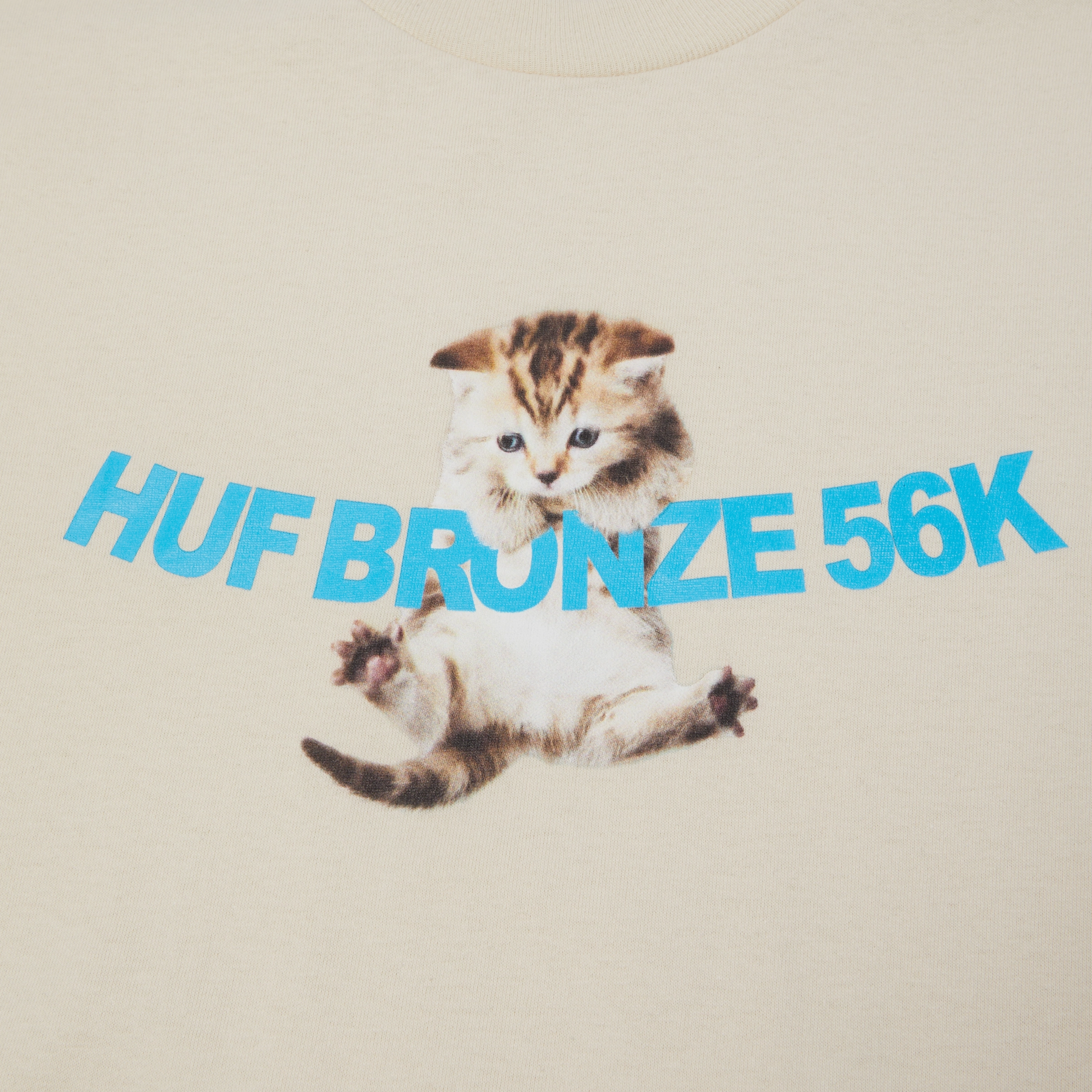 Huf x Bronze Hang In There T-Shirt Layered Collar Moisture wicking