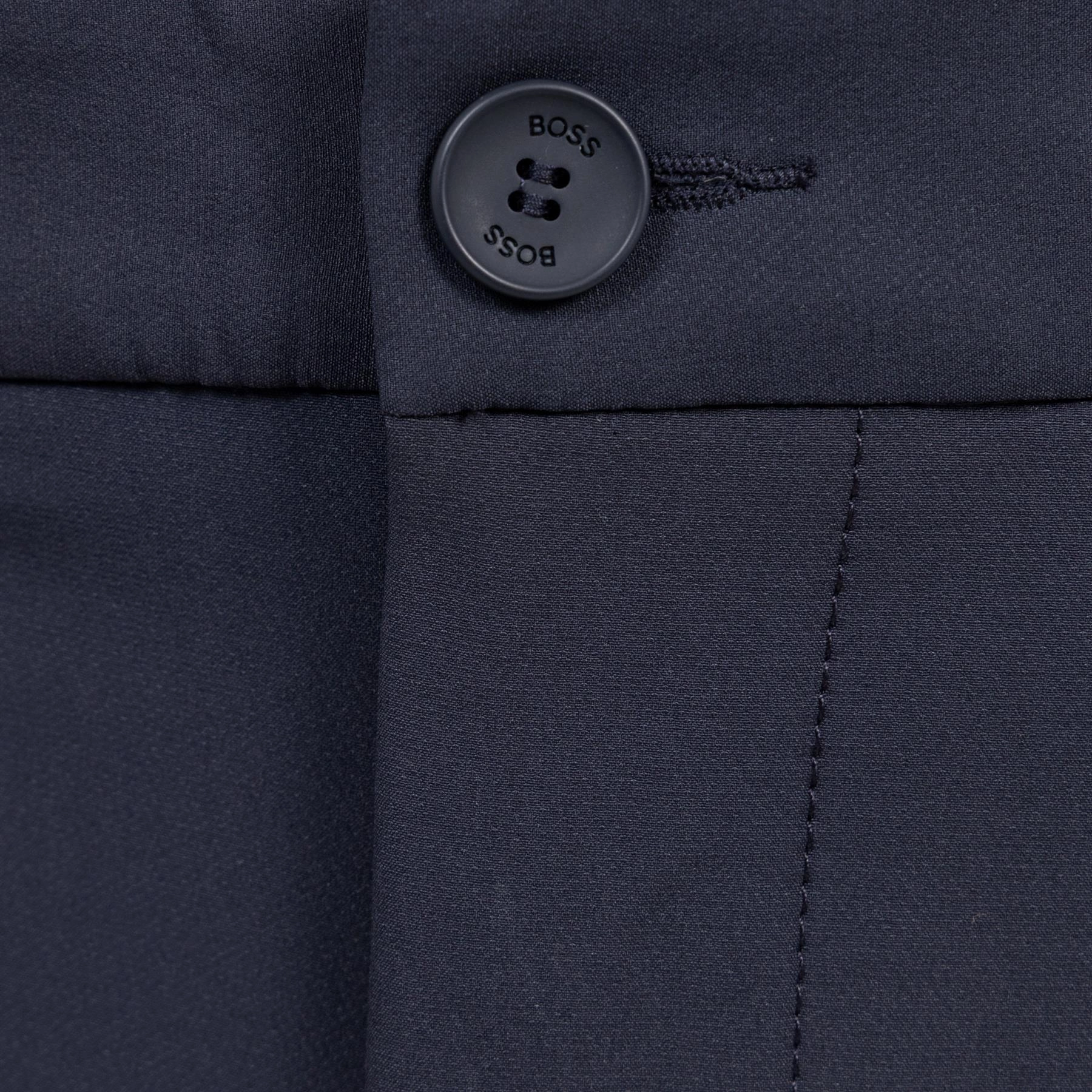 Commuter Regular Fit Trousers Dark Blue Rubberized Hem