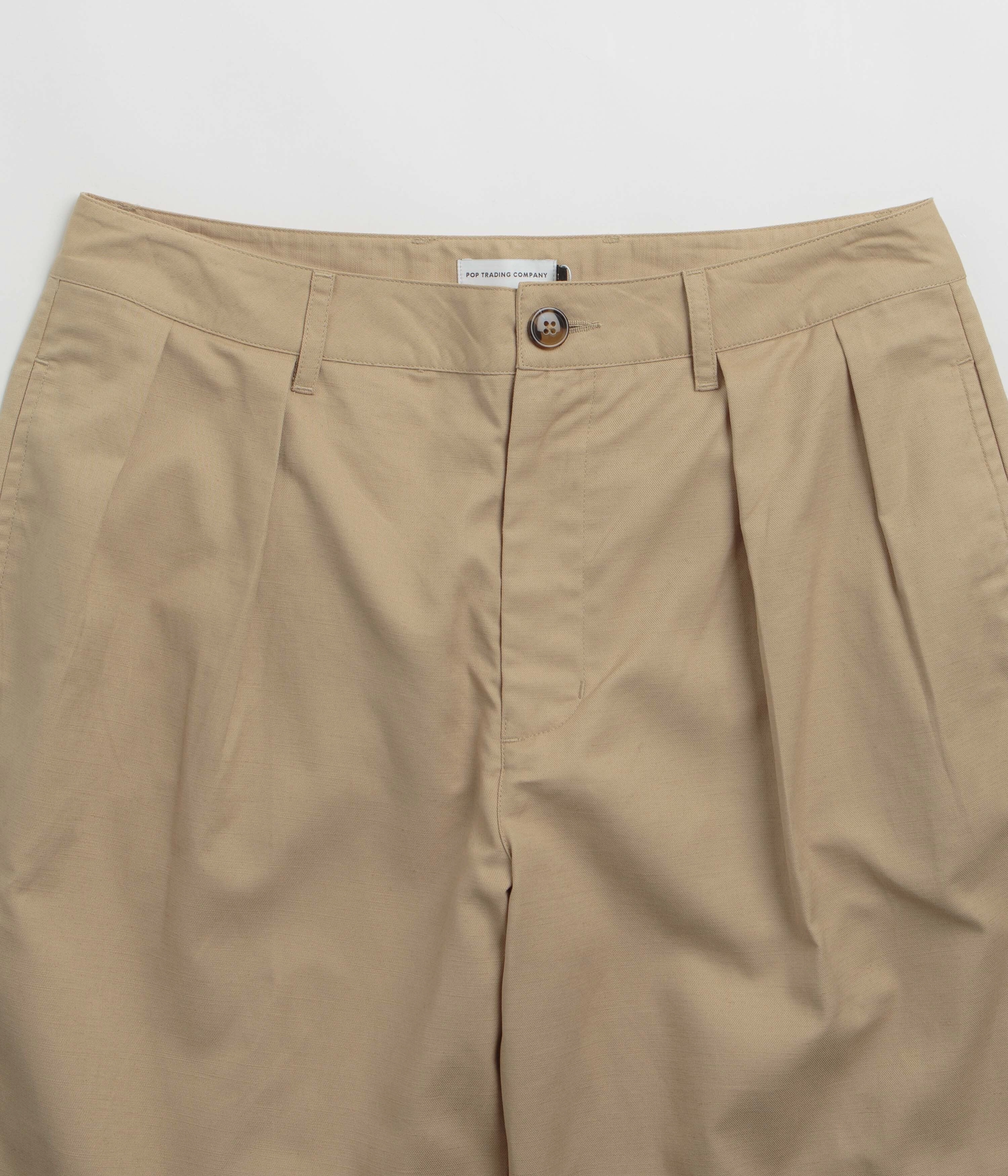 Stretchy Material Pop Trading Company Hewitt Suit Pants - White Pepper