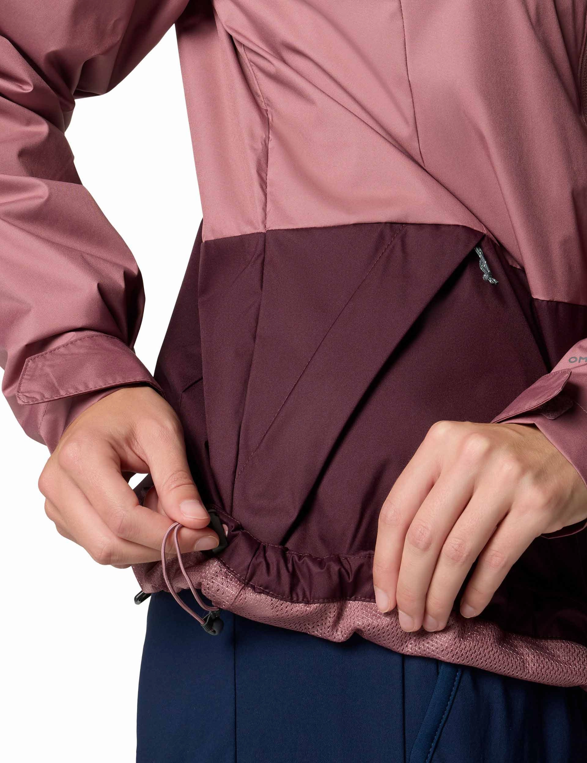 Inner Limits III Waterproof Jacket - Fig/Moonvista Mesh Ventilation Panels