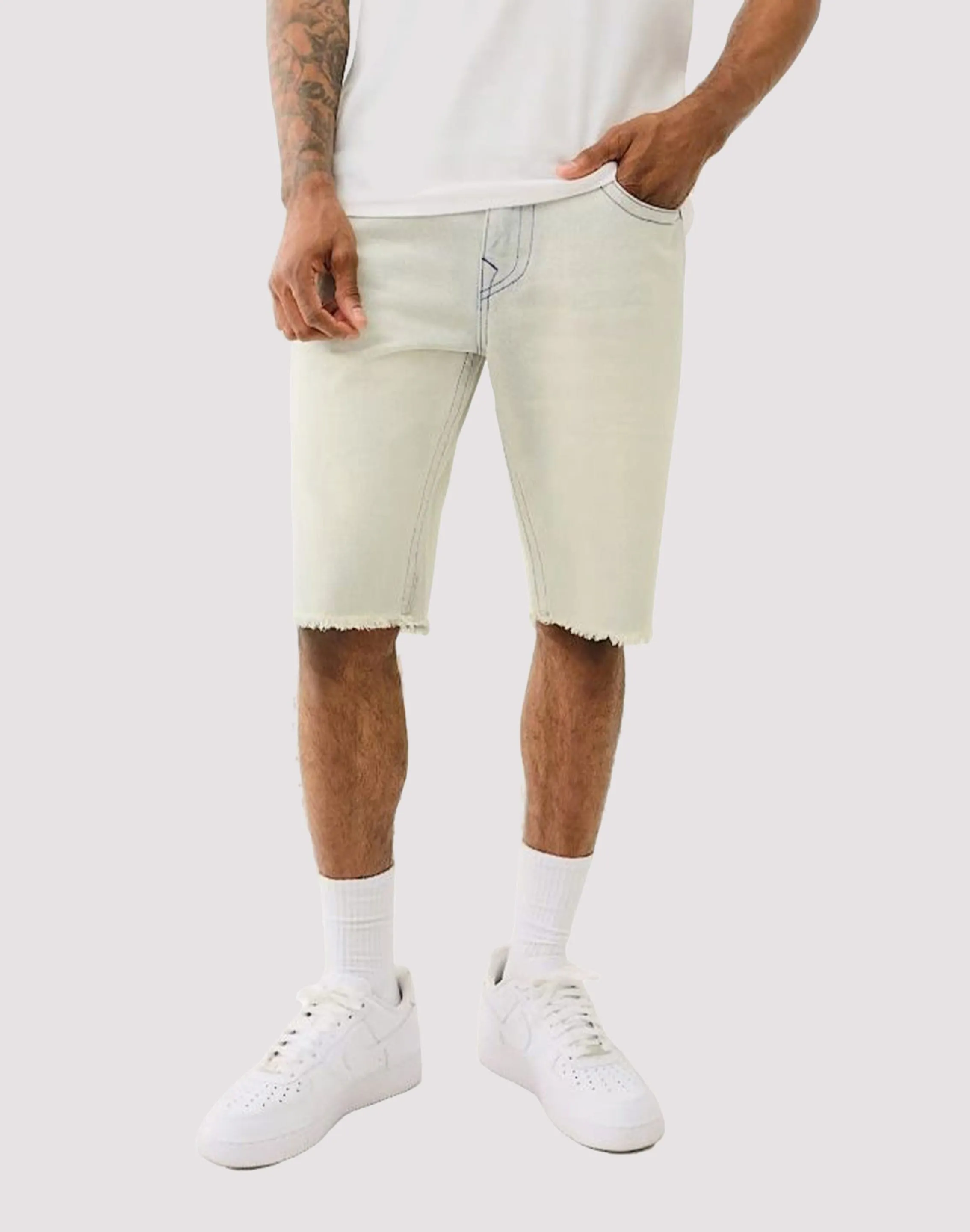True Religion Ricky Frayed Flap Shorts Tough Core MoistureControl Lining