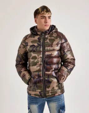 Reinforced Stitching NonSlipTrims Members Only Puffer Coat