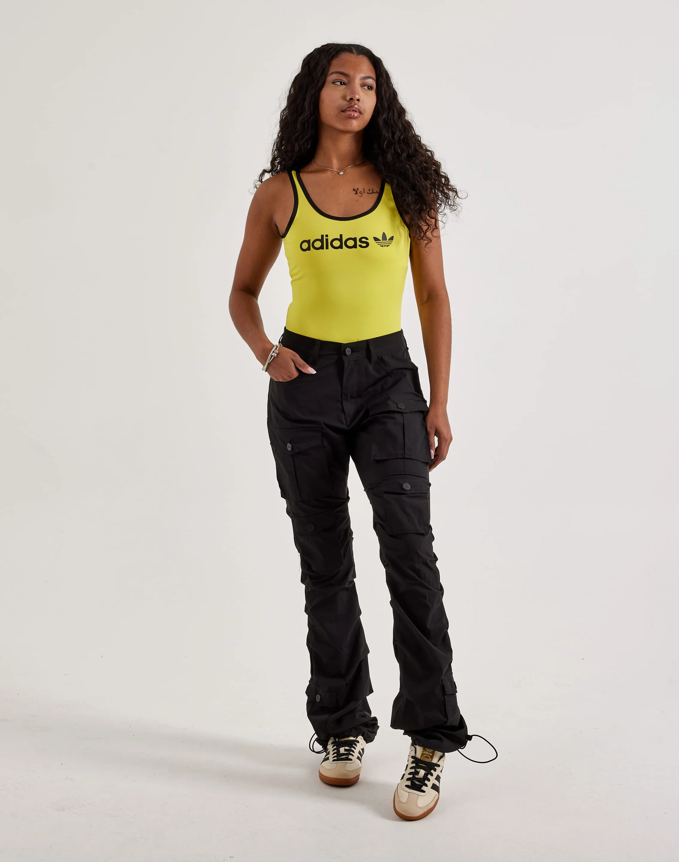british retro Soft Inner Lining Adidas Linear Logo Bodysuit