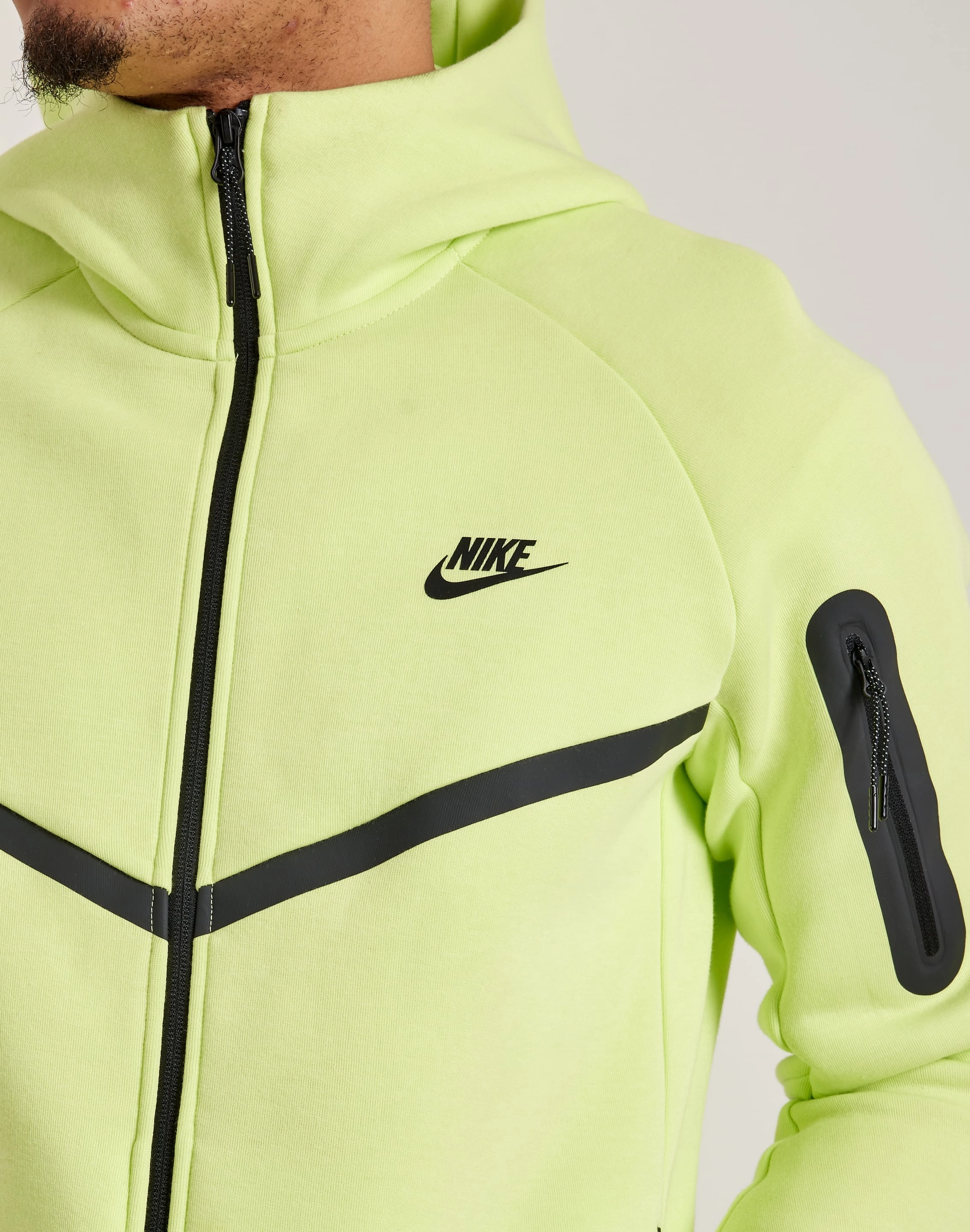 Nike Tech Fleece Windrunner Full-Zip Hoodie Tencel Blend Fabric