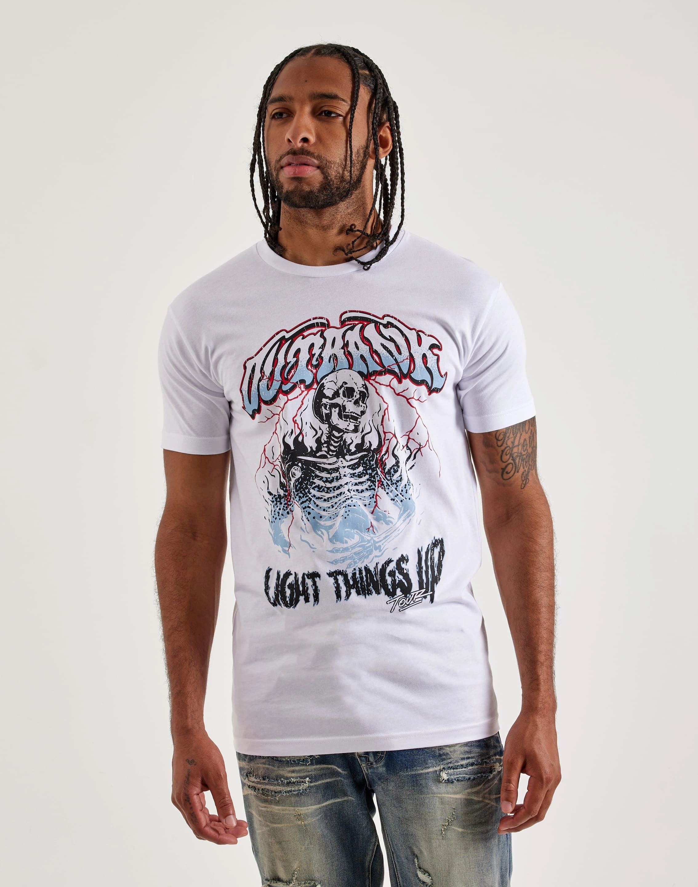 FlatlockStitching Outrank Light Things Up Tee