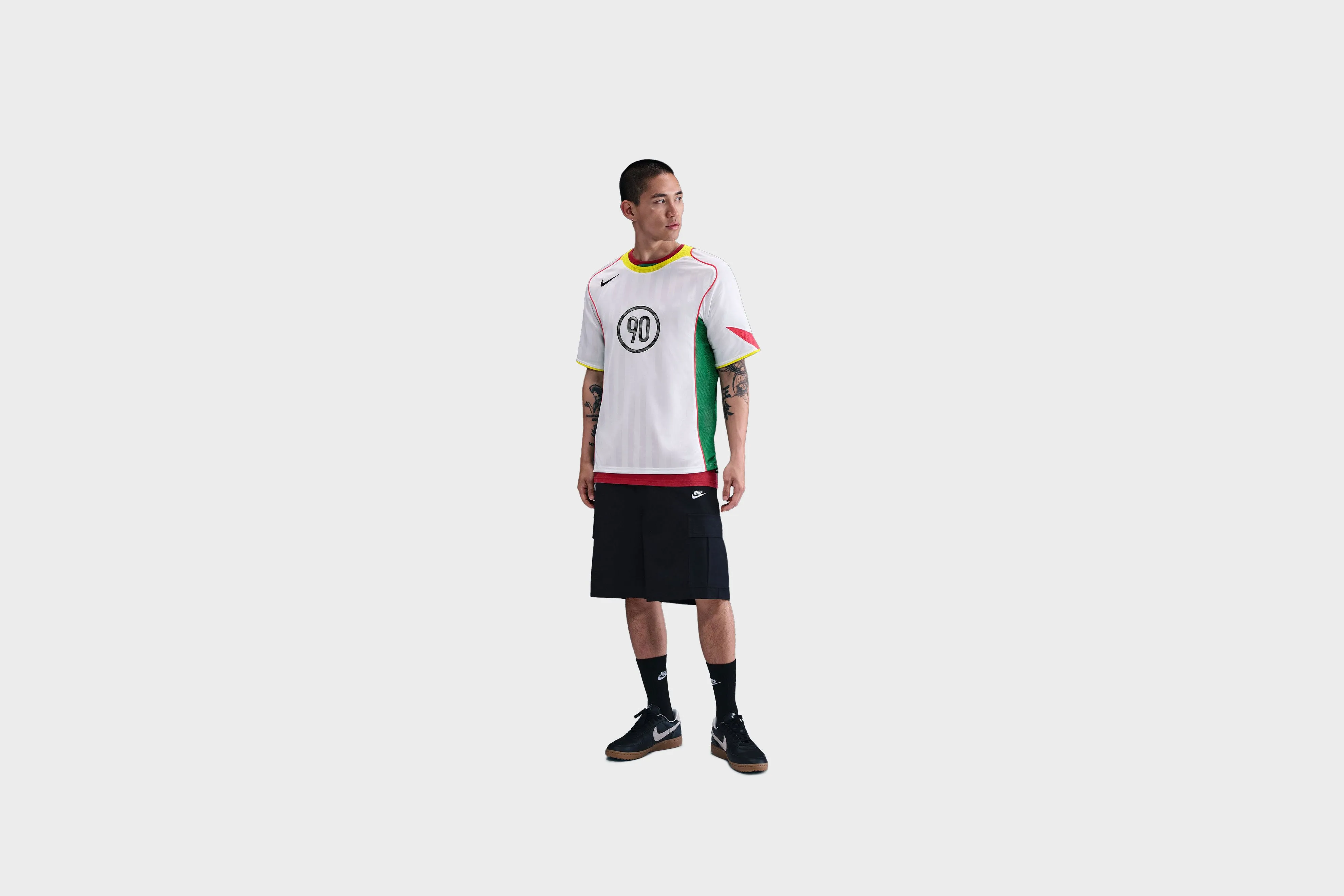Nike Total 90 Dri-FIT Soccer Jersey (White) AntiBacterialTreatment Luxury Touch