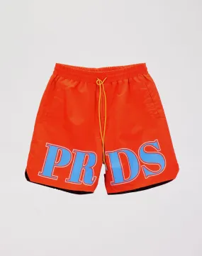 Silk Glow LowMaintenance Paradise Lost Varsity Amber Nylon Shorts