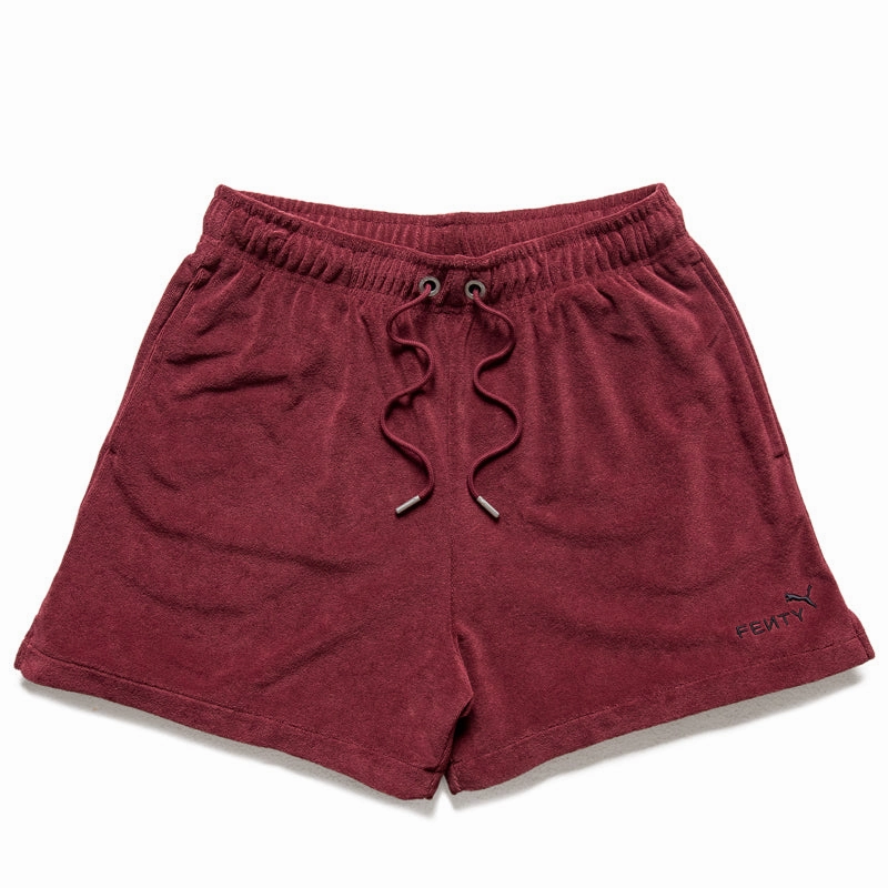 Fenty x Puma Towel Terry Track Short - Team Regal Red QuickAdjustStraps