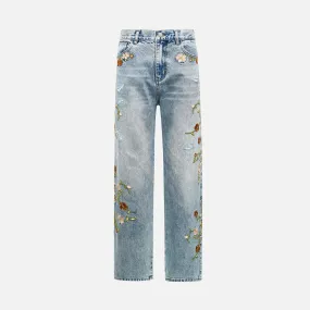 SeamlessFit SeamFreeEngineering ROYAL BLOOM DENIM - BLUE