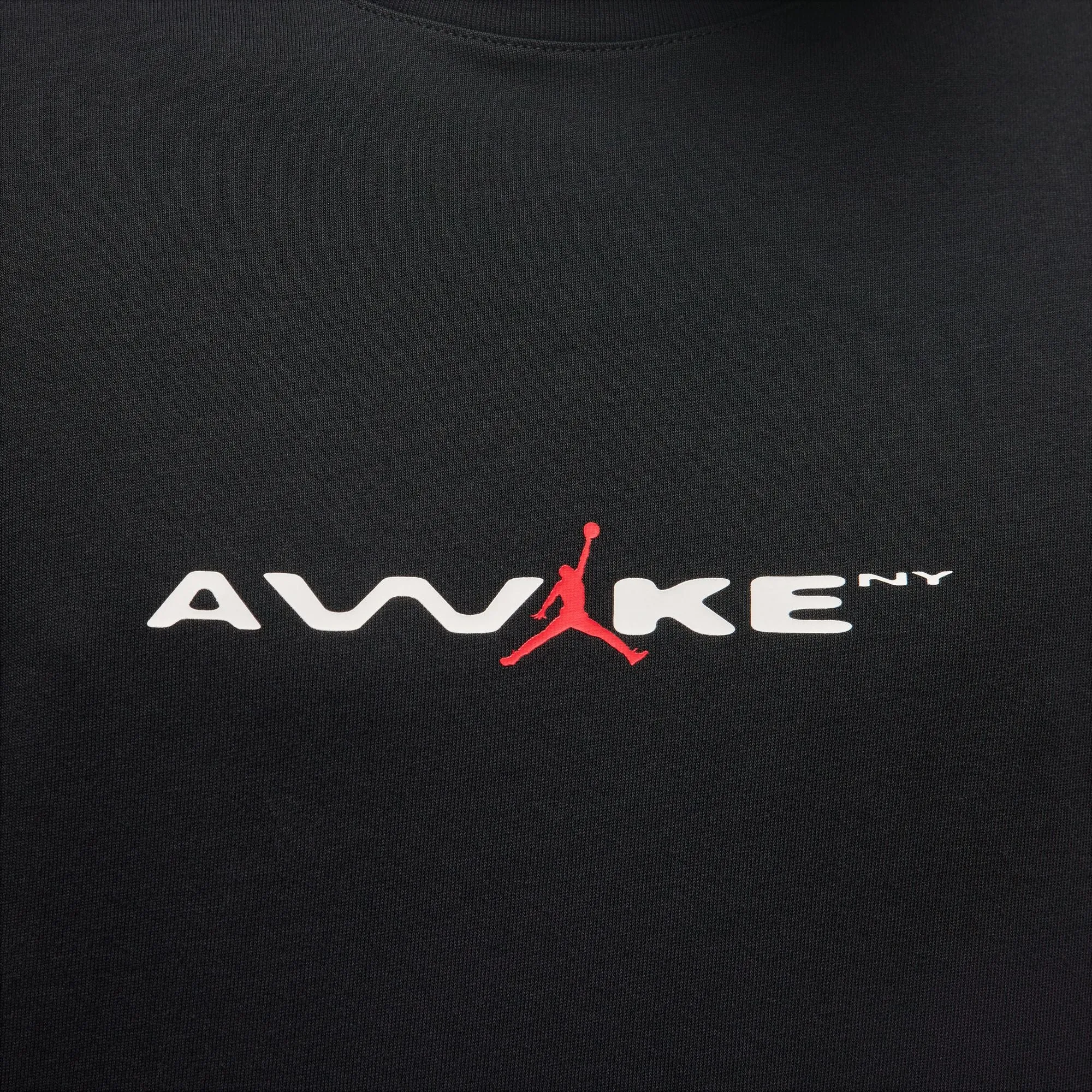 AWAKE NY X JORDAN S/S TEE "BORO" - BLACK LowMaintenanceMaterial Mesh Glow