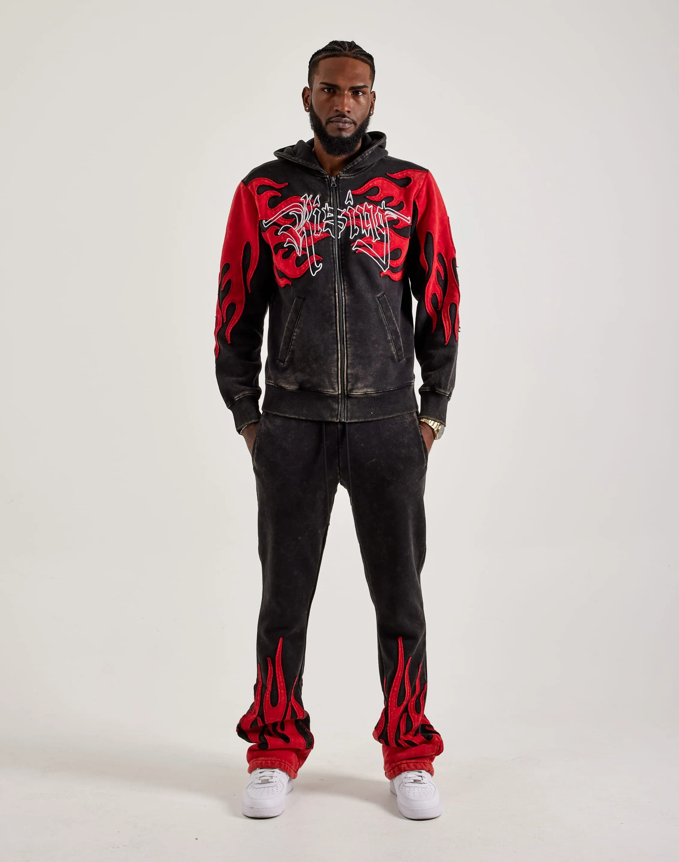 WrinkleResistant Finish Smoke Rise Flame Fleece Pants