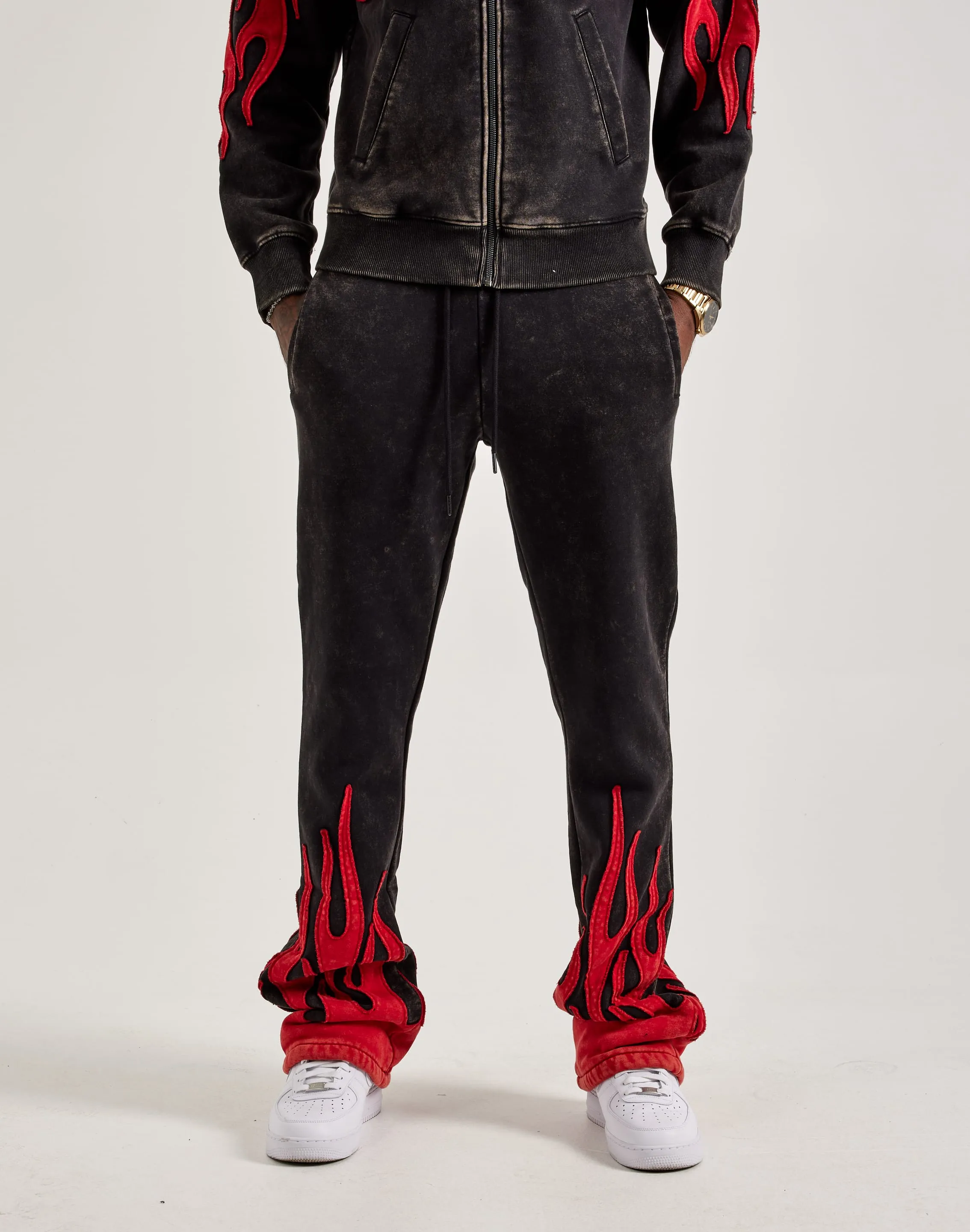 Smoke Rise Flame Fleece Pants Saga Fit Urban Chic