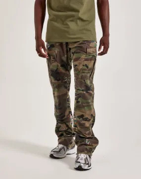 MNML Contrast Bootcut Cargo Pants Plane Mood Soft Inner Lining
