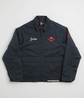 by Parra Pumping Gas Jacket - Navy Blue chefs Worth