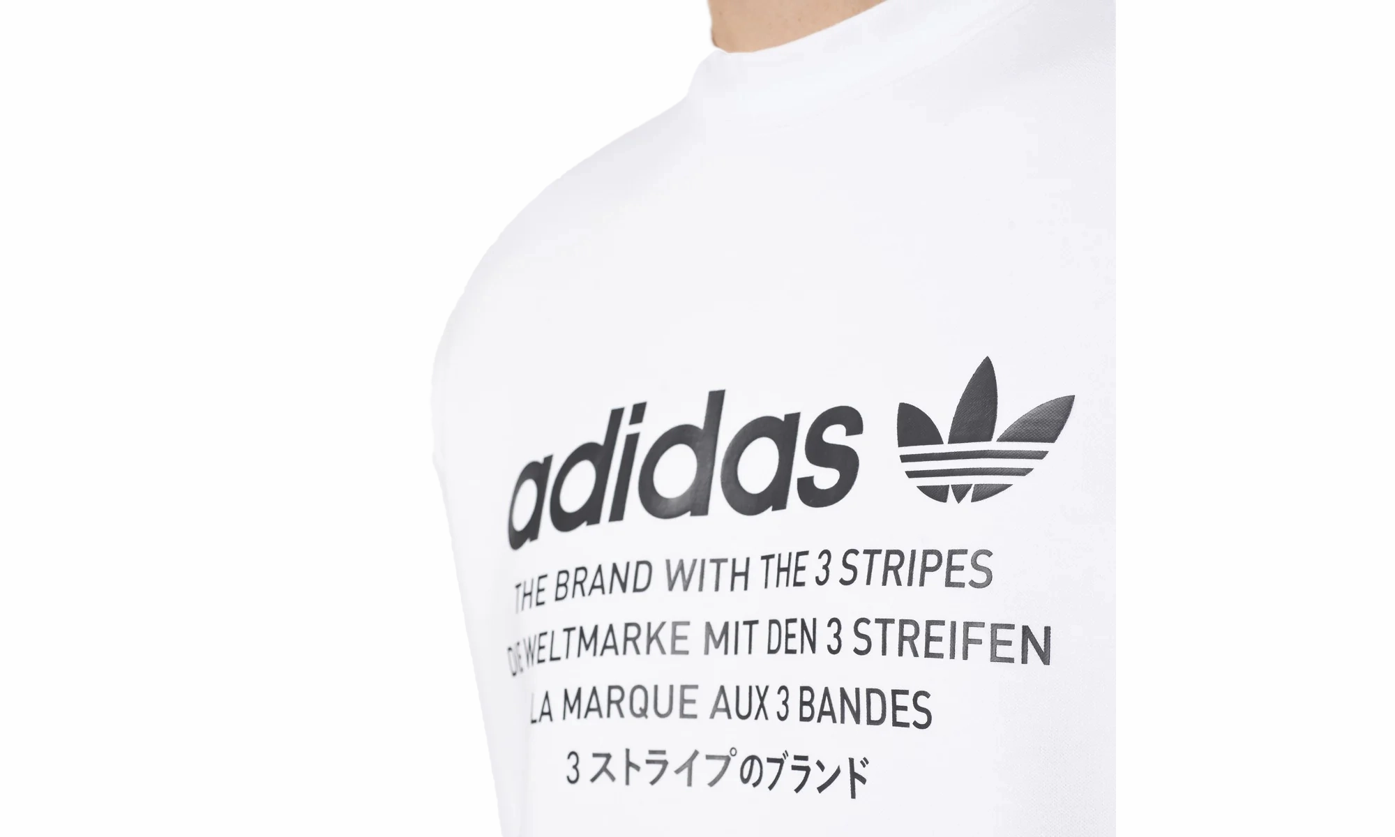 NMD D Crewneck Long Sleeve "Sweatshirt White" Icon Fit TaglessLabel