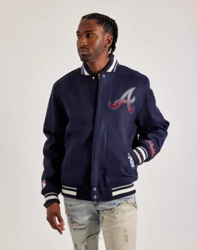 Pro Standard MLB Atlanta Braves Varsity Jacket Stretchable Waistband SweatAbsorbingTexture