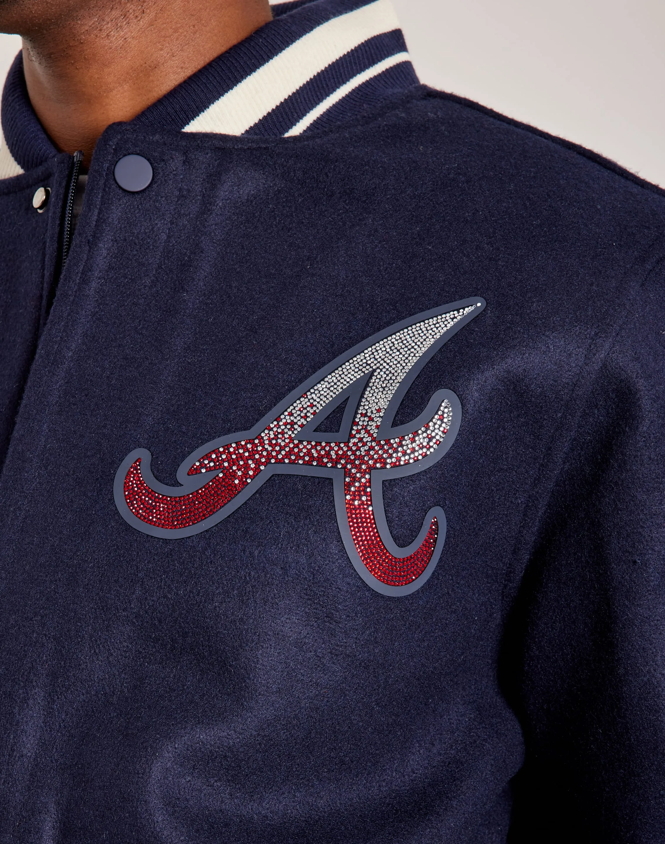 Pro Standard MLB Atlanta Braves Varsity Jacket Storm Core Breathable fabric