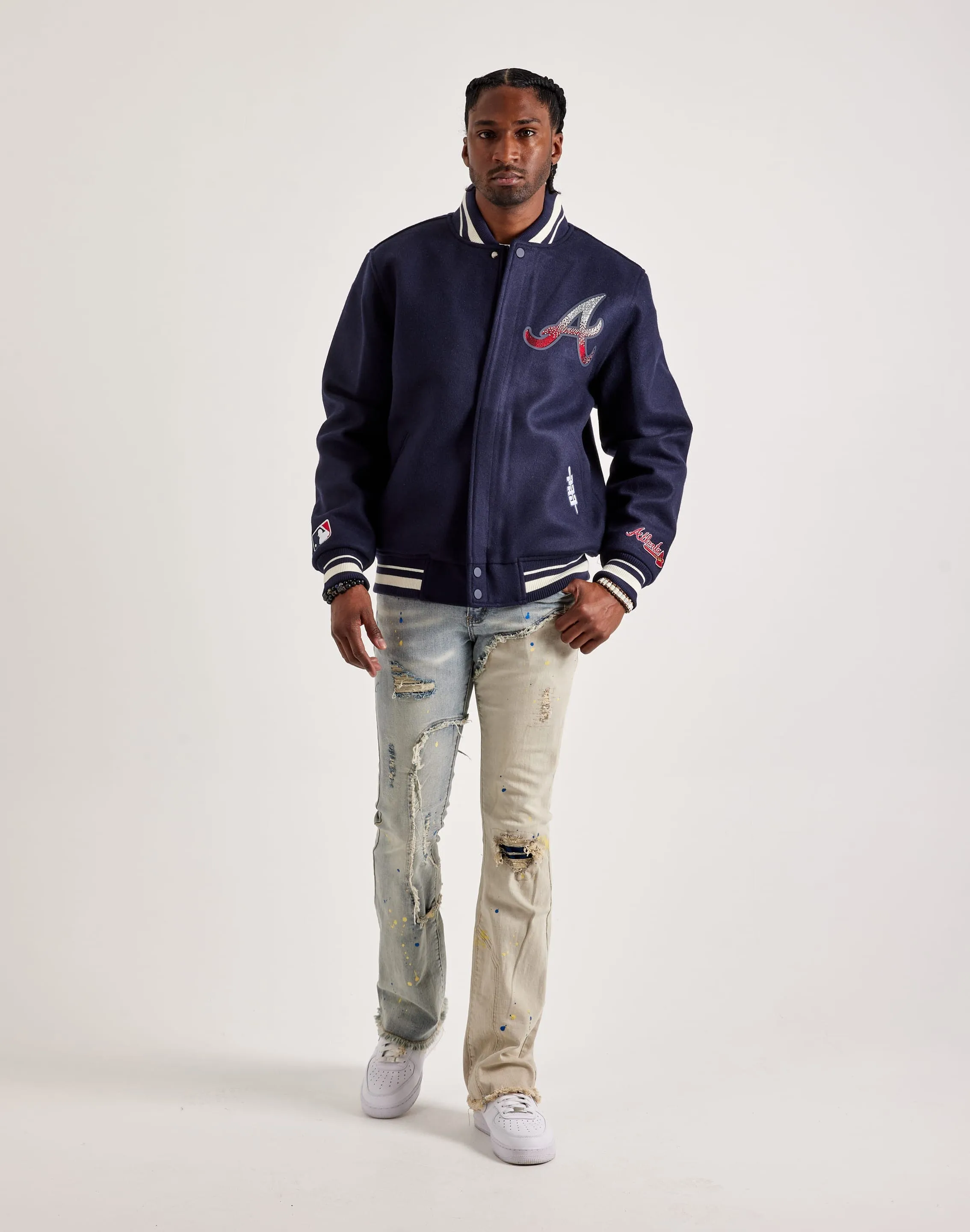 Pro Standard MLB Atlanta Braves Varsity Jacket Winter Fit