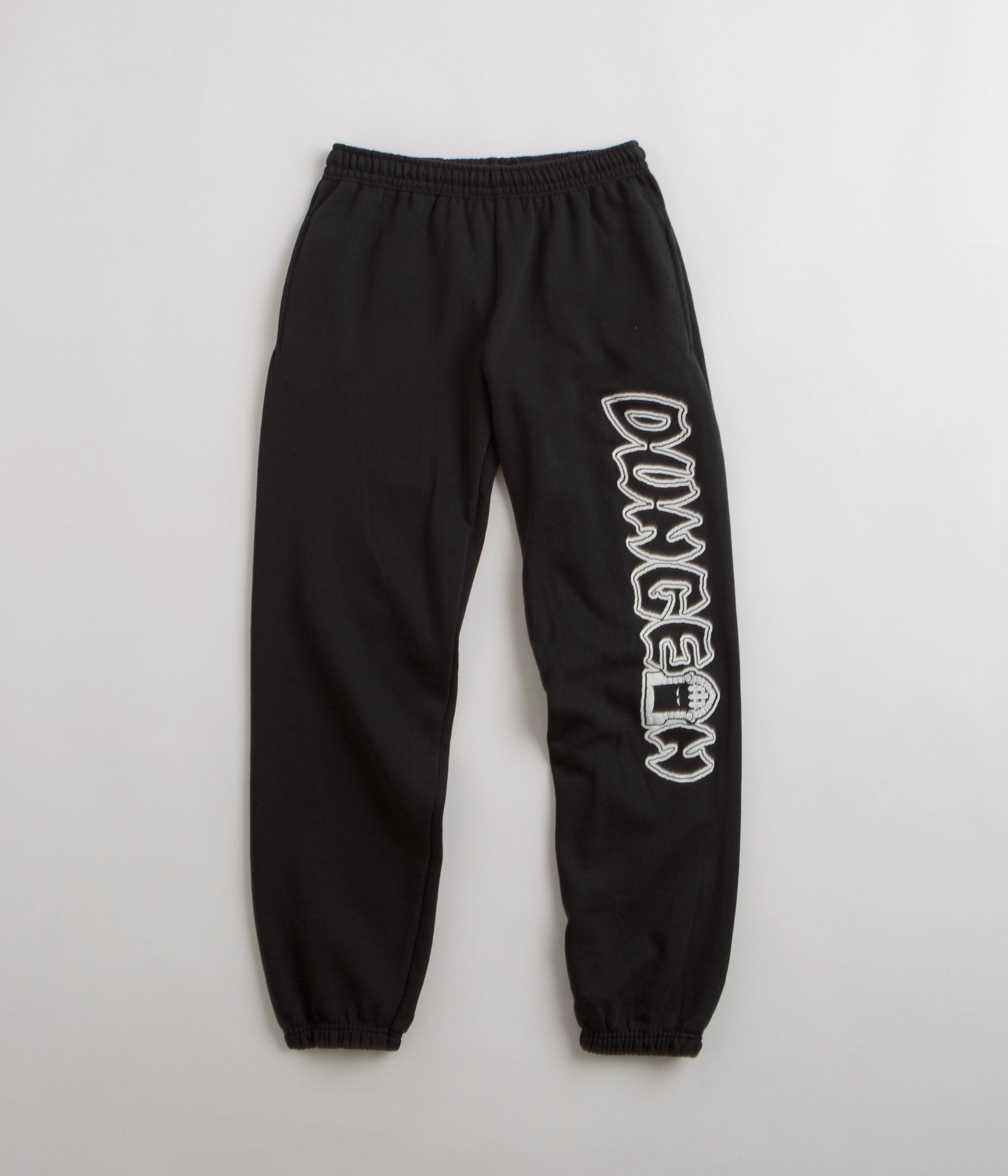 Strategic PERFORMANCE Paneling Ergonomic Bent Seam Placement Dungeon Portcullis Logo Sweatpants - Black