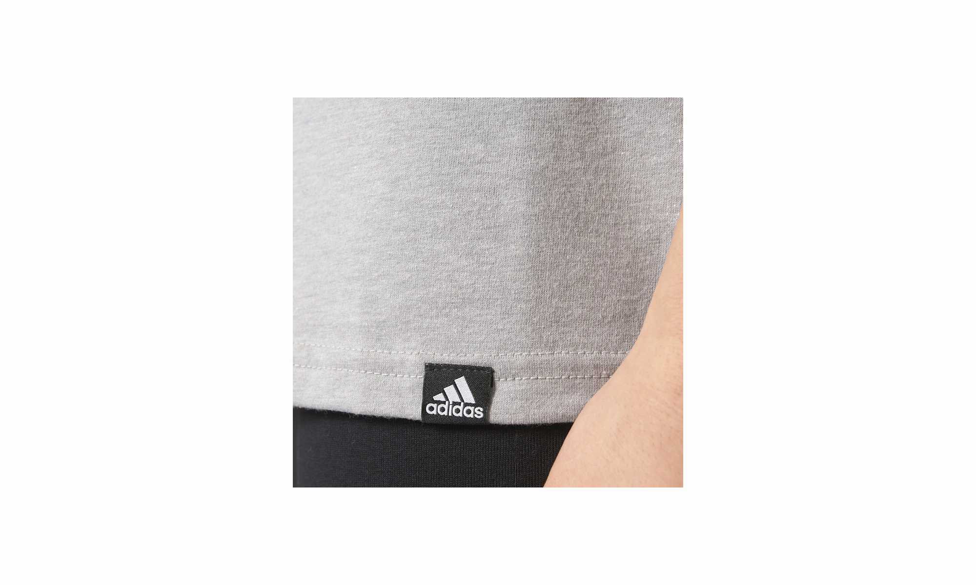 Flexible Hemline Graphic Athletic Tank Top "Medium Grey Heather / Coral"