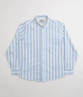 Carhartt Dillion Shirt - Dillion Stripe / Bleach / White Soft Touch Fabric