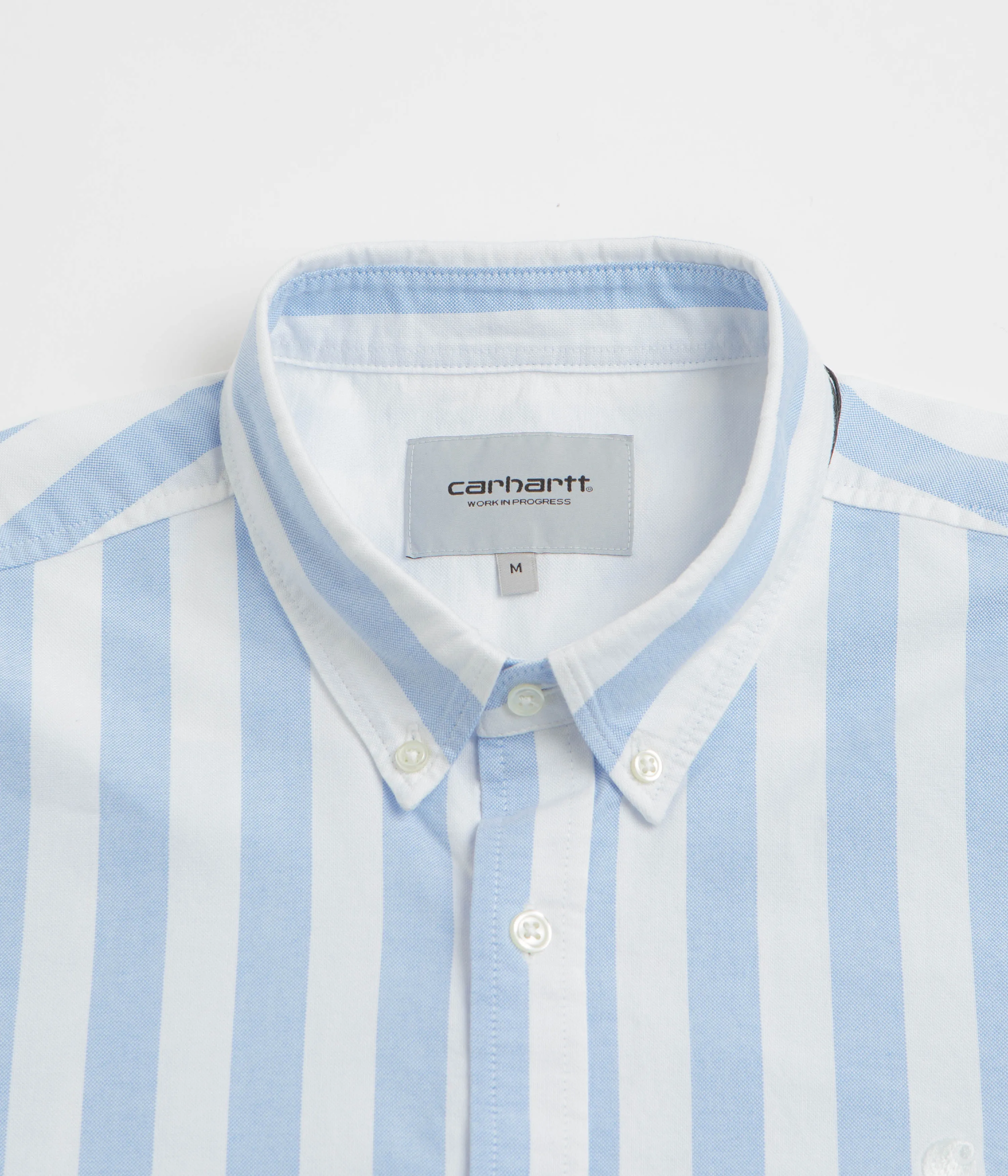 Carhartt Dillion Shirt - Dillion Stripe / Bleach / White Matte Look