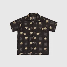 Slim Silhouette Cocktail Event ORIENTAL LAME JAQUARD ONE-UP SHIRT
