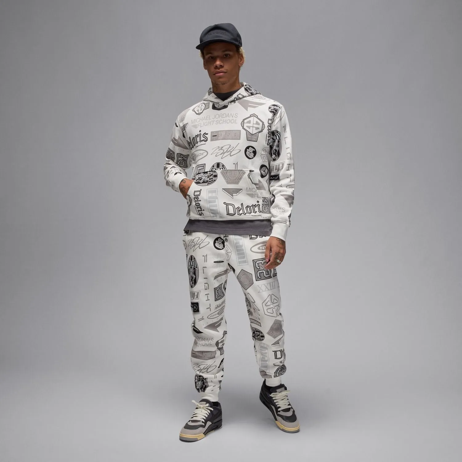 outdoor mode AOP Fleece PO Hoody - Mens